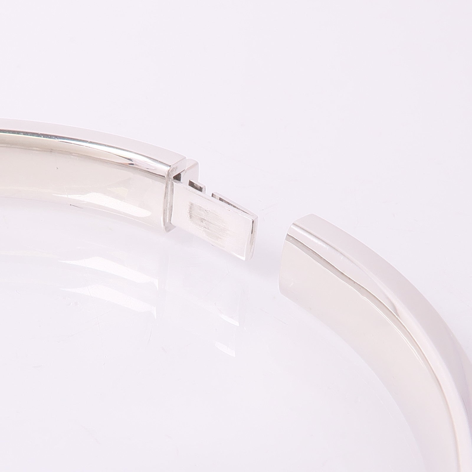 TIFFANY＆CO 18K白金T Pave Diamond Hinged Bangle鑽石手鐲
