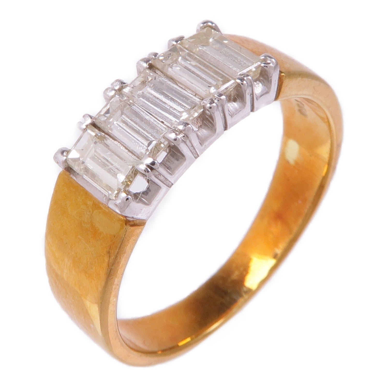 JEWELRY 18K白金/黃金Diamond Ring鑽石戒指US#6