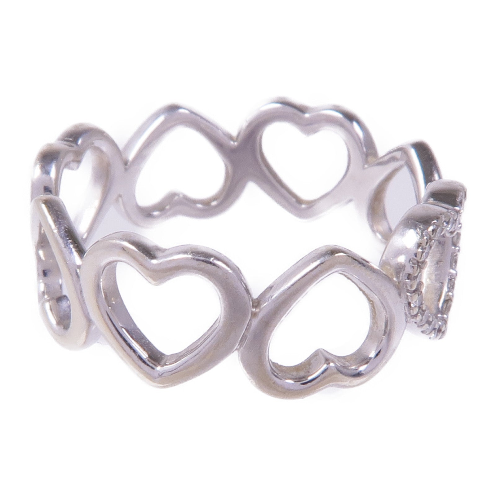 TIFFANY＆CO 18K白金Diamond Ring鑽石戒指US#6