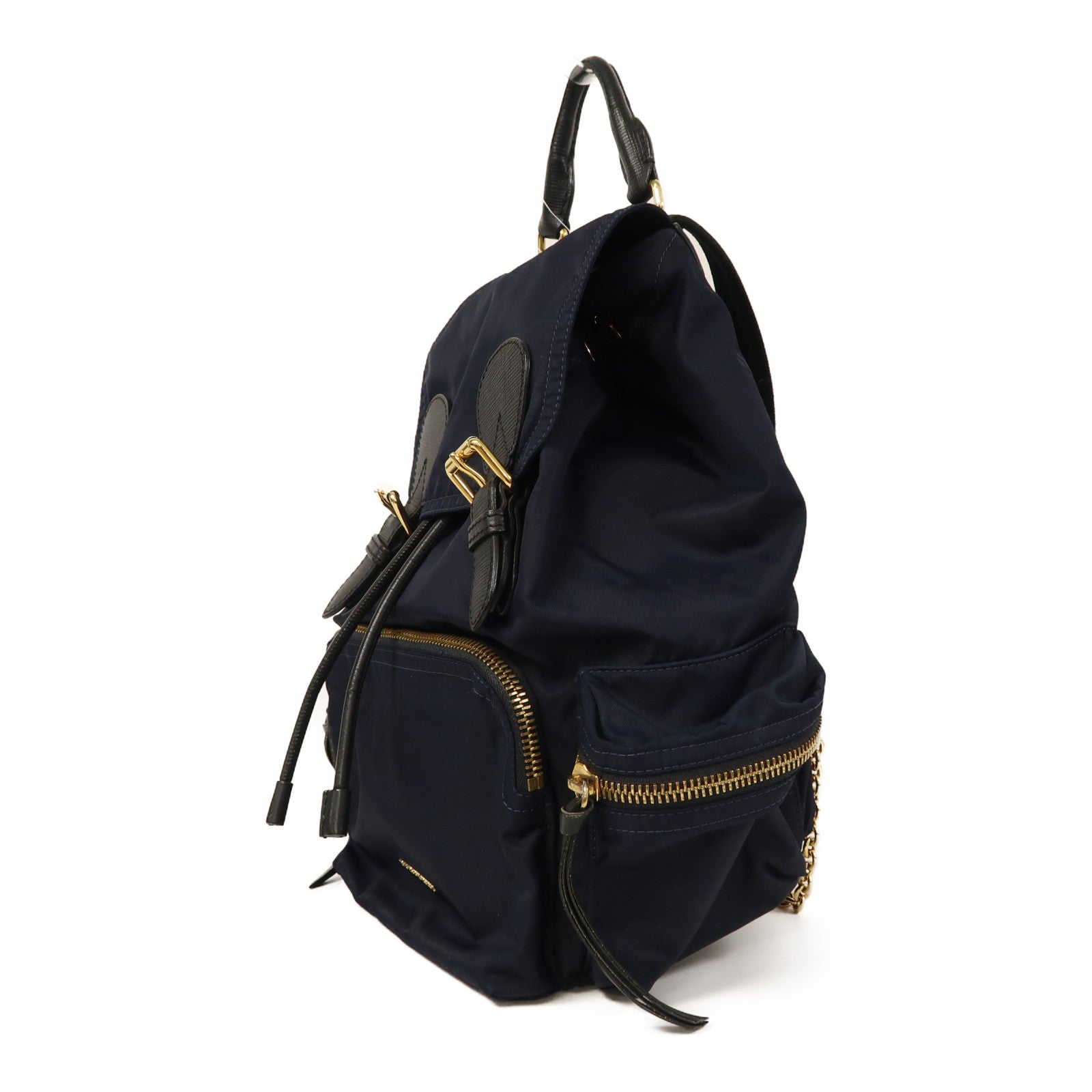 BURBERRY 尼龍Backpack金扣背包深藍色