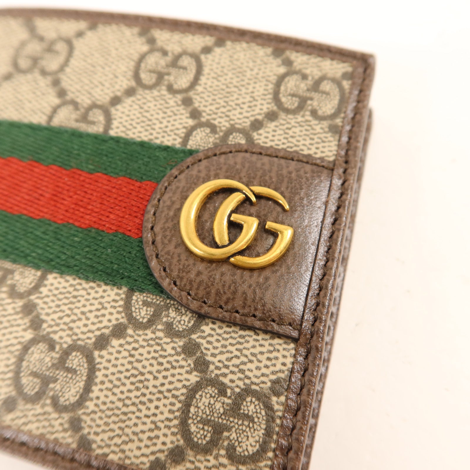 GUCCI 塗層帆布Ophidia Bifold Wallet金扣錢包