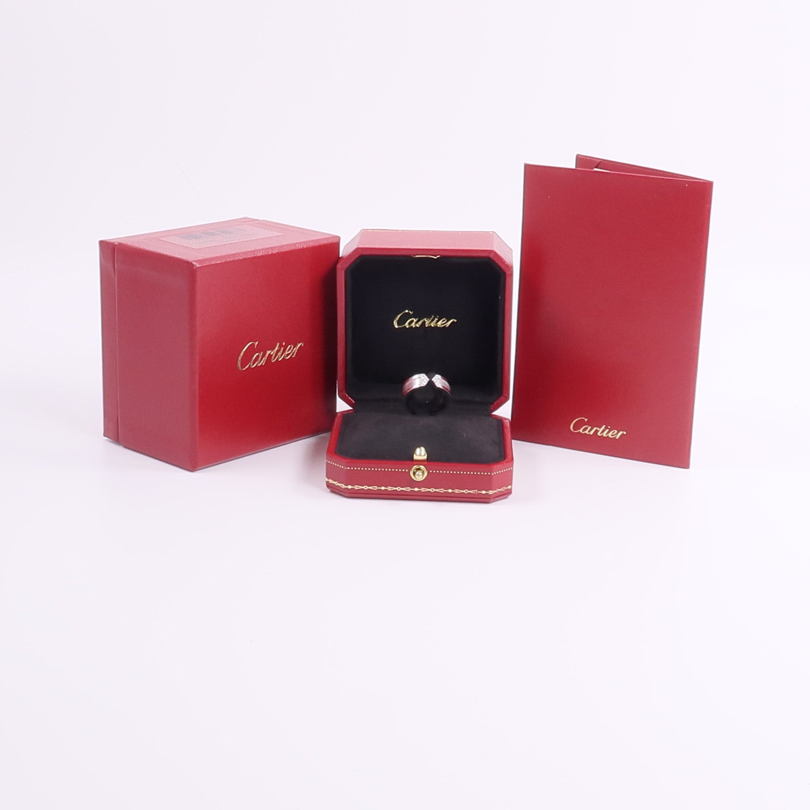 CARTIER 18K白金C2 Ring鑽石戒指