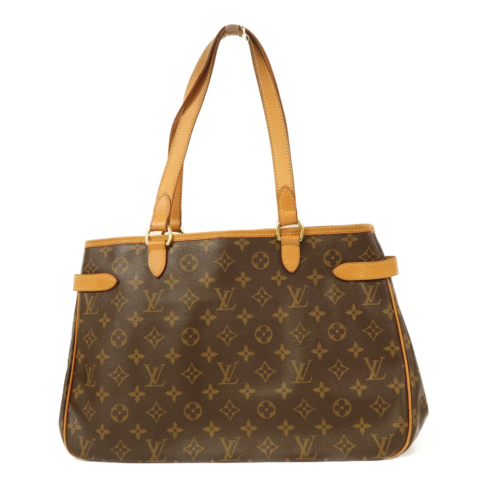 LOUIS VUITTON Monogram Batignolles Horizontal金扣肩背袋棕色