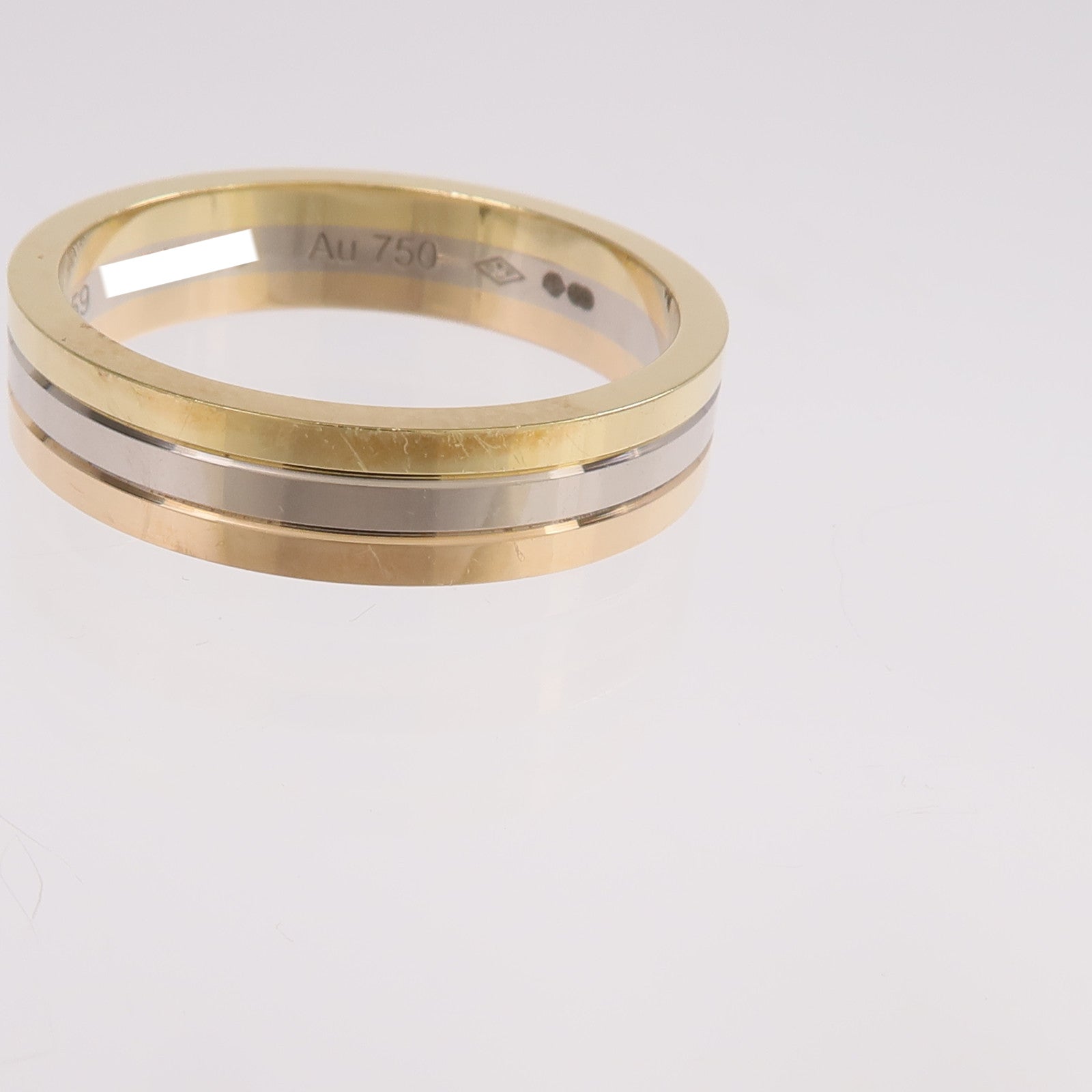 CARTIER 18K黃金/白金/玫瑰金Vendome Louis Ring鑽石戒指Cartier#59/US#10.5