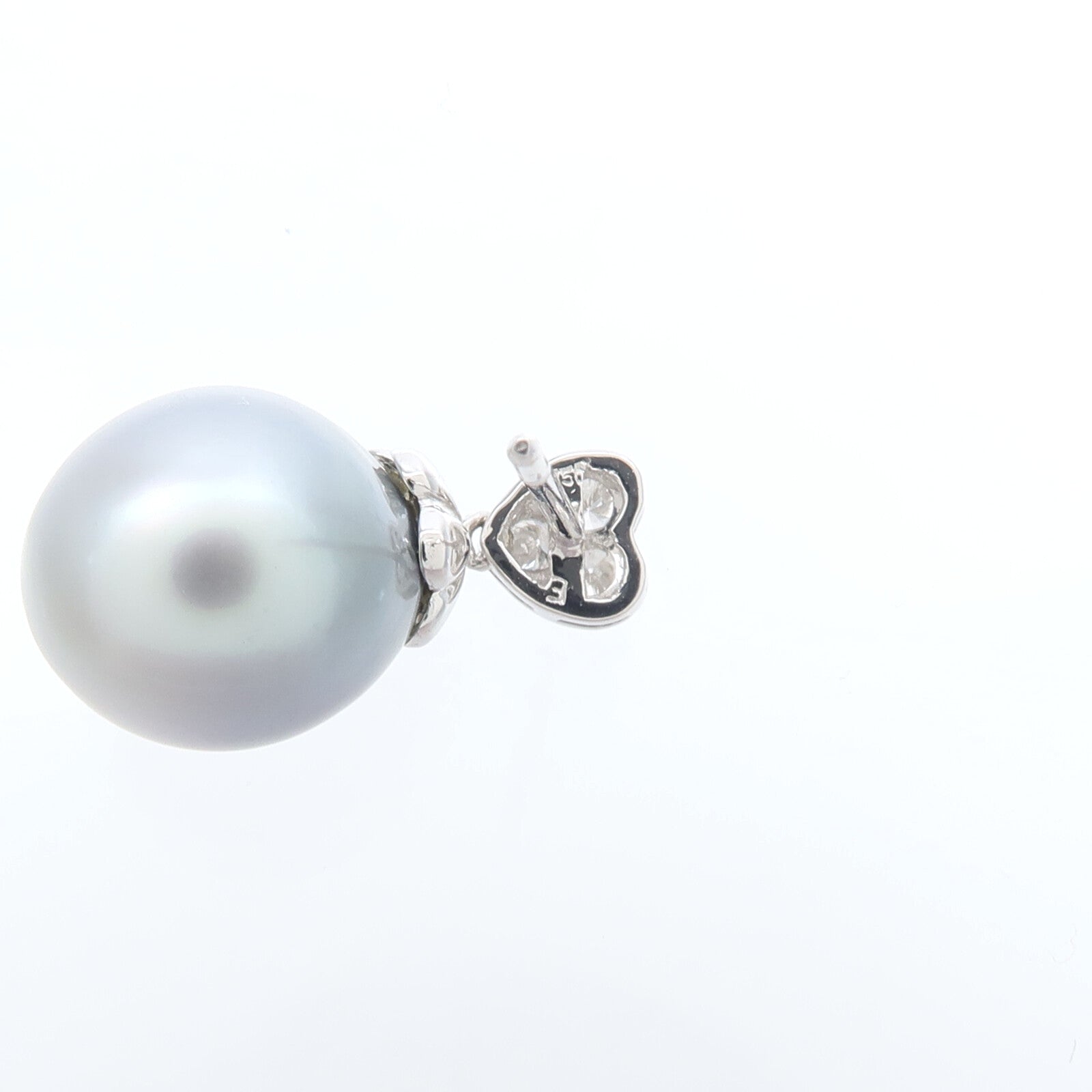 JEWELRY 18K/9K白金Pearl Diamond Earrings珍珠/鑽石耳環