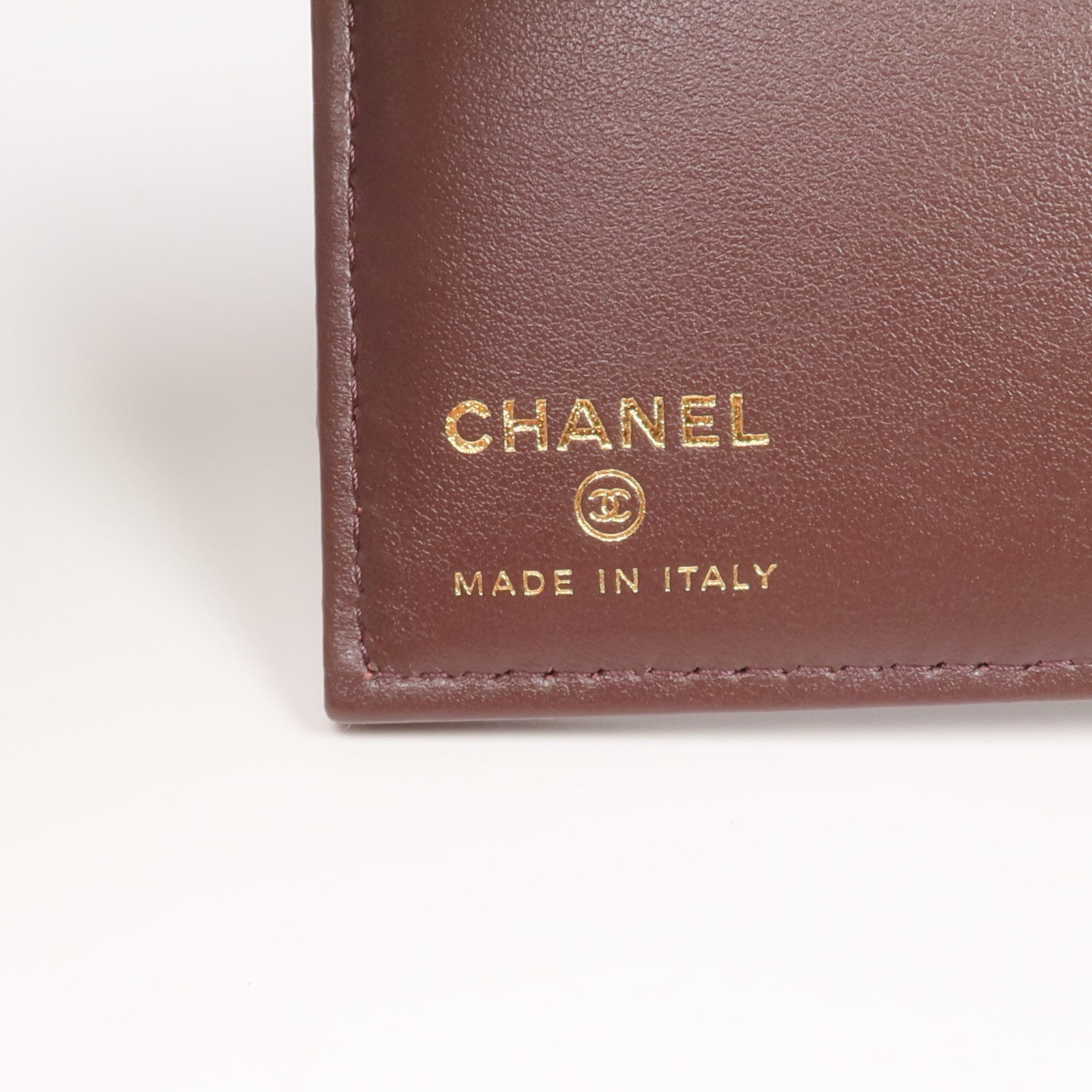 CHANEL 牛皮皮革Passport Holder金扣錢包/護照套