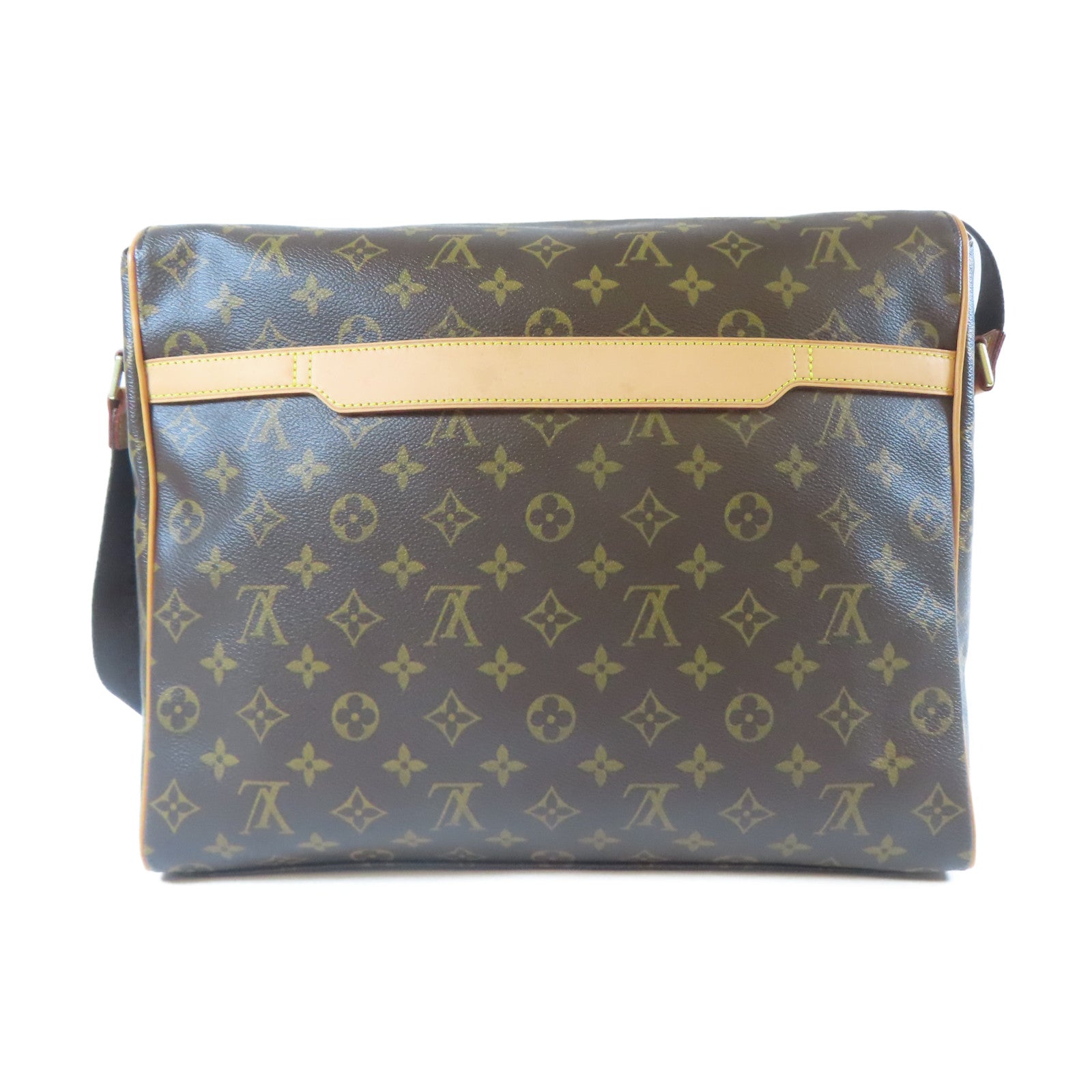 LOUIS VUITTON Monogram Abbesses MM金扣肩背袋啡色