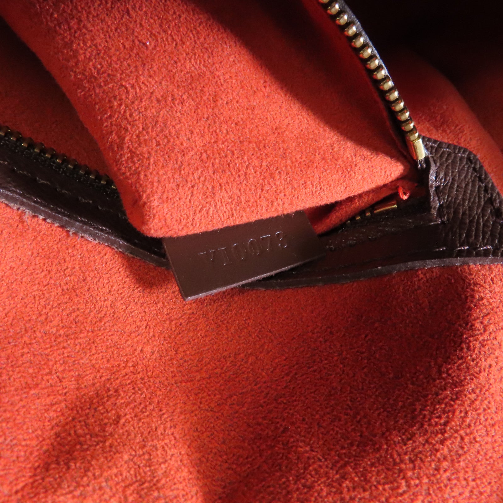 LOUIS VUITTON Damier Ebene Trinan金扣手挽袋啡色
