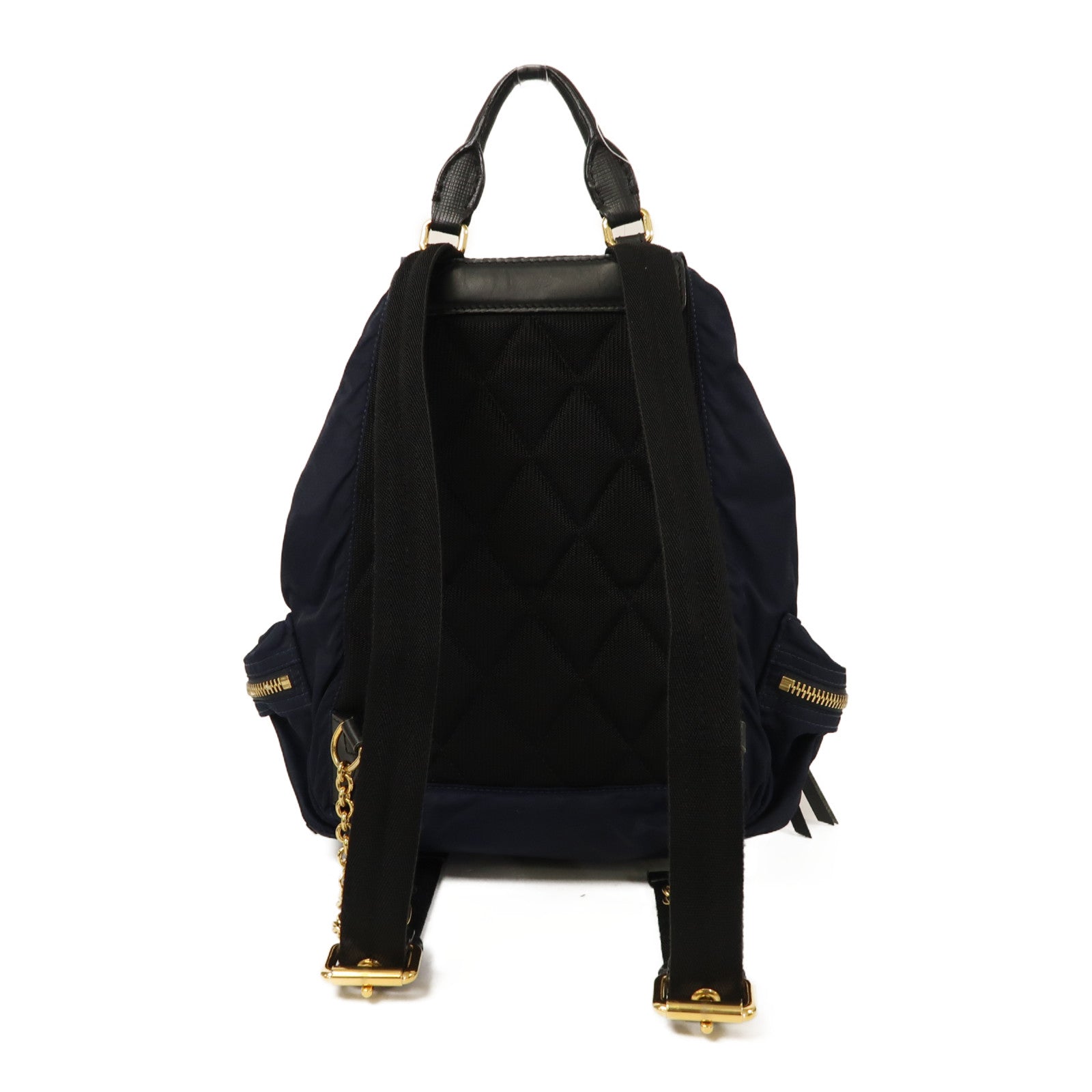 BURBERRY 尼龍Backpack金扣背包深藍色