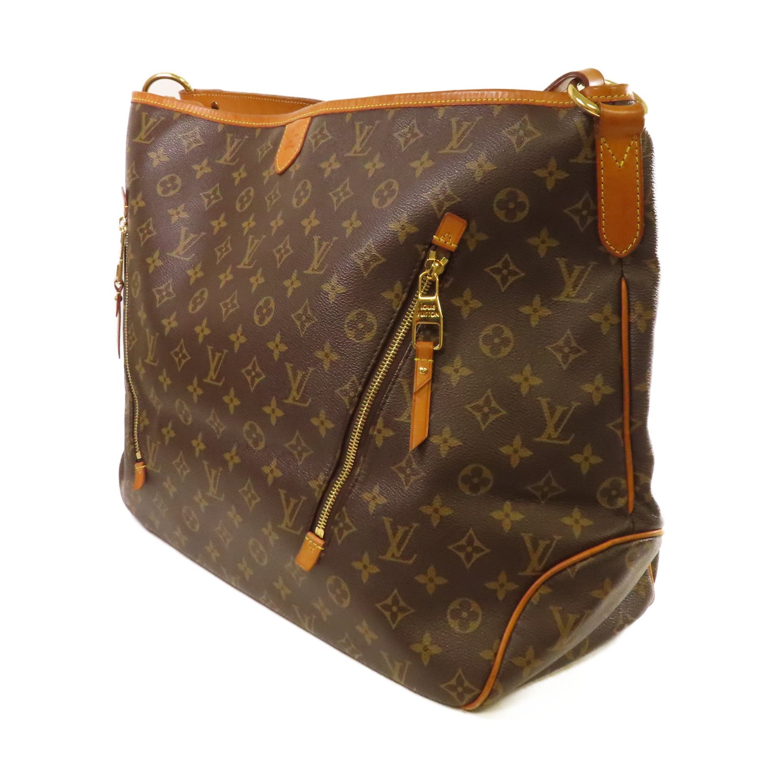 LOUIS VUITTON Monogram Delightful GM Tote Shoulder Bag金扣肩背袋啡色