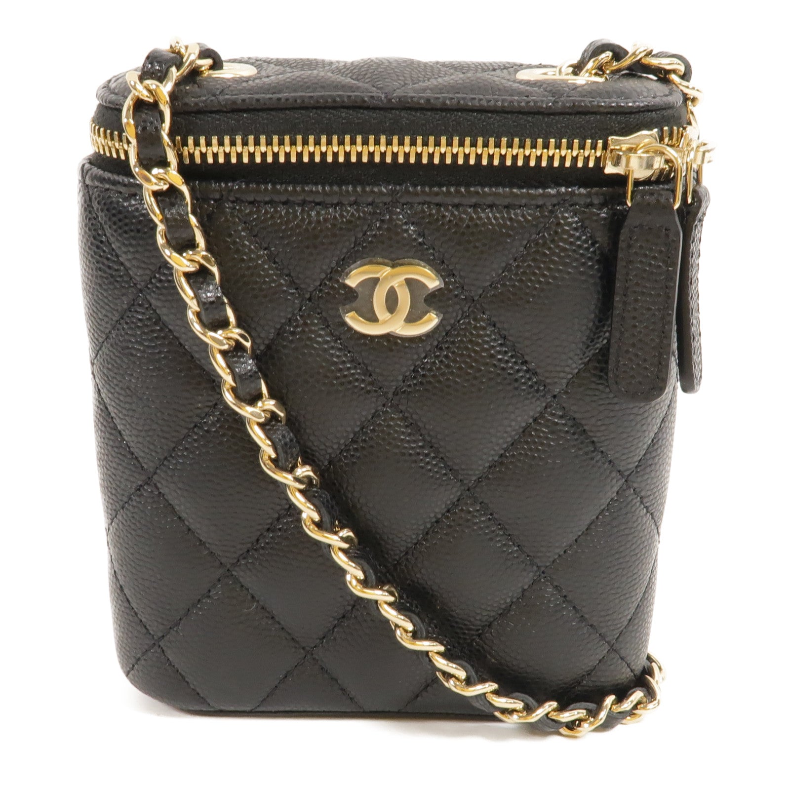CHANEL 牛皮皮革Vertical Vanity肩背袋