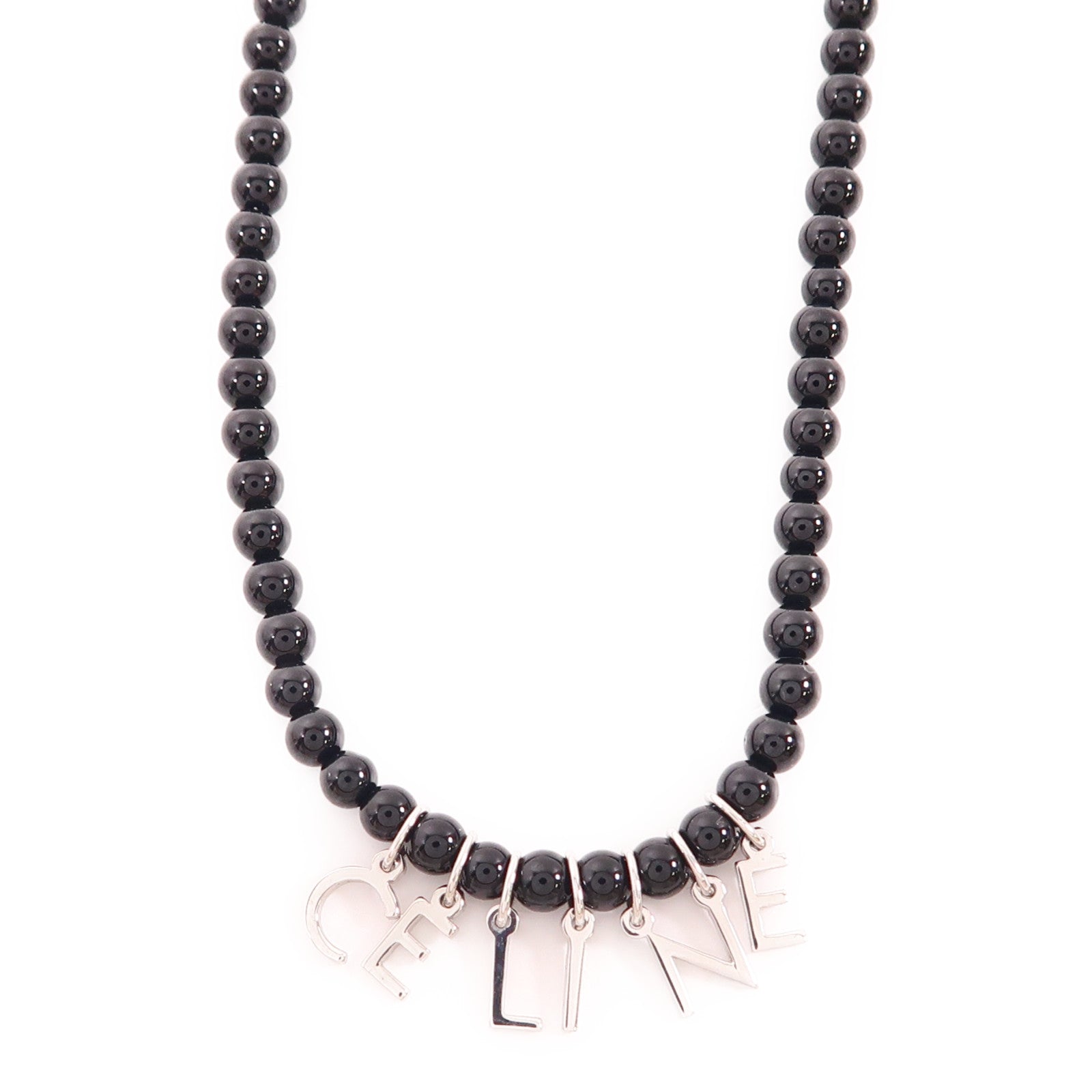 CELINE Onyx/Brass Necklace項鍊