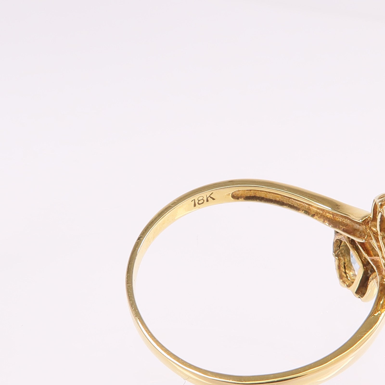 JEWELRY 【激減優惠】18K黃金Aquamarine Ring藍晶戒指US#6.5