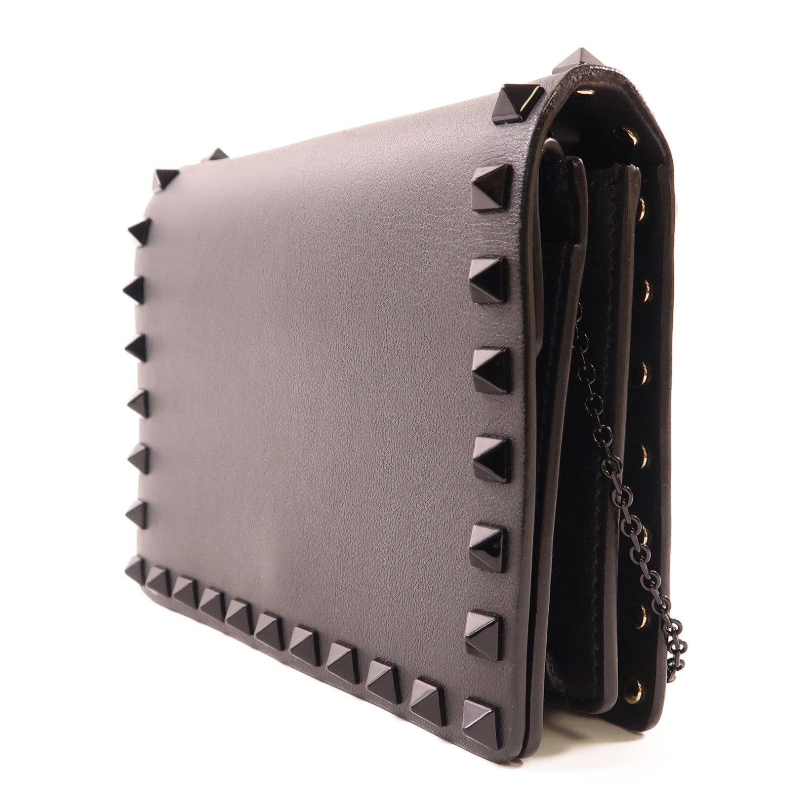 Valentino 牛皮皮革Shoulder Bag鏈帶肩背袋
