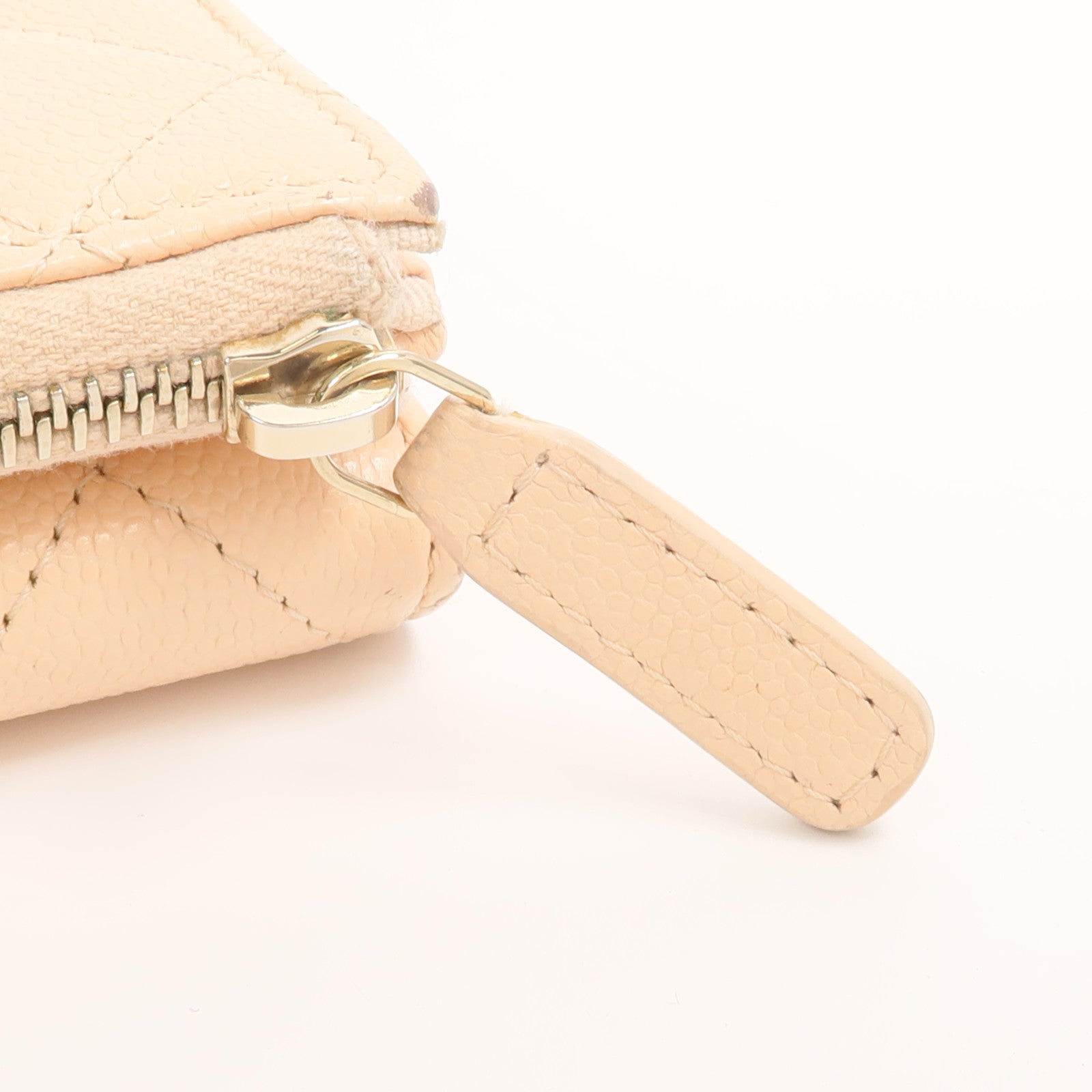 CHANEL 牛皮皮革Zipper Compact Wallet錢包