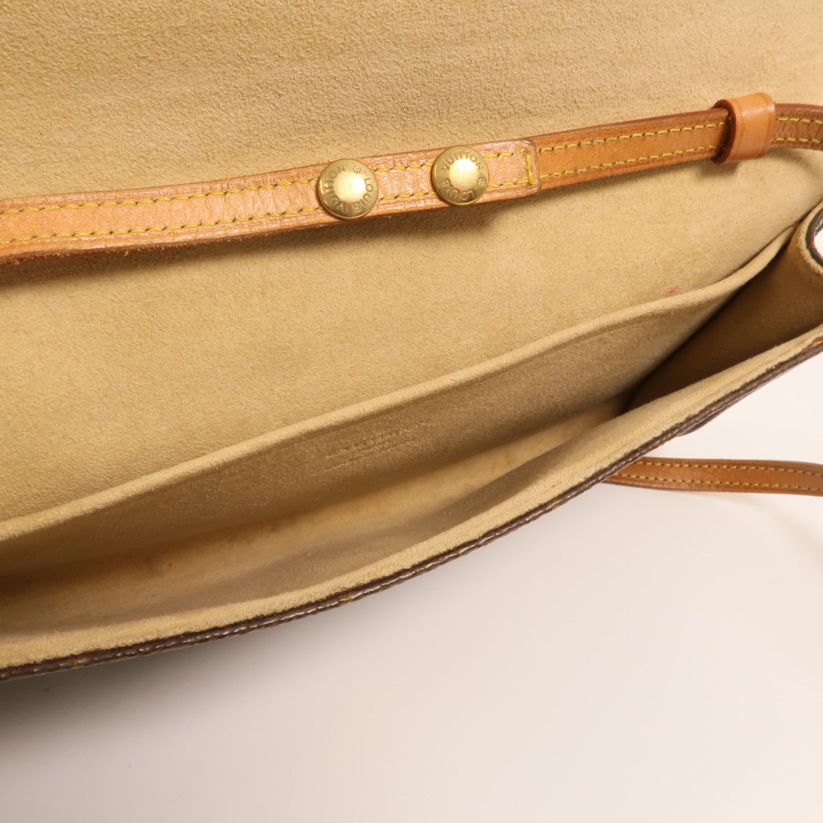 LOUIS VUITTON Monogram Pochette Twin GM金扣肩背袋