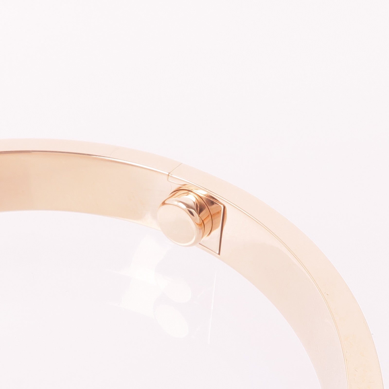 CARTIER 18K玫瑰金Love Bracelet 4 Diamonds鑽石手鐲Cartier#16