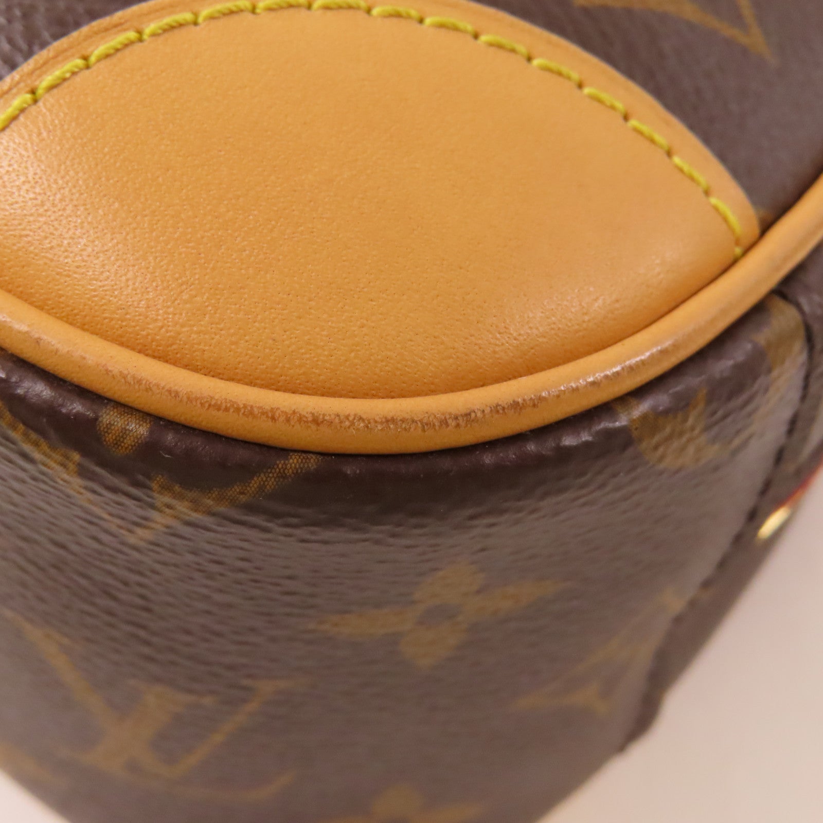 LOUIS VUITTON Monogram Deauville Mini金扣肩背袋棕色
