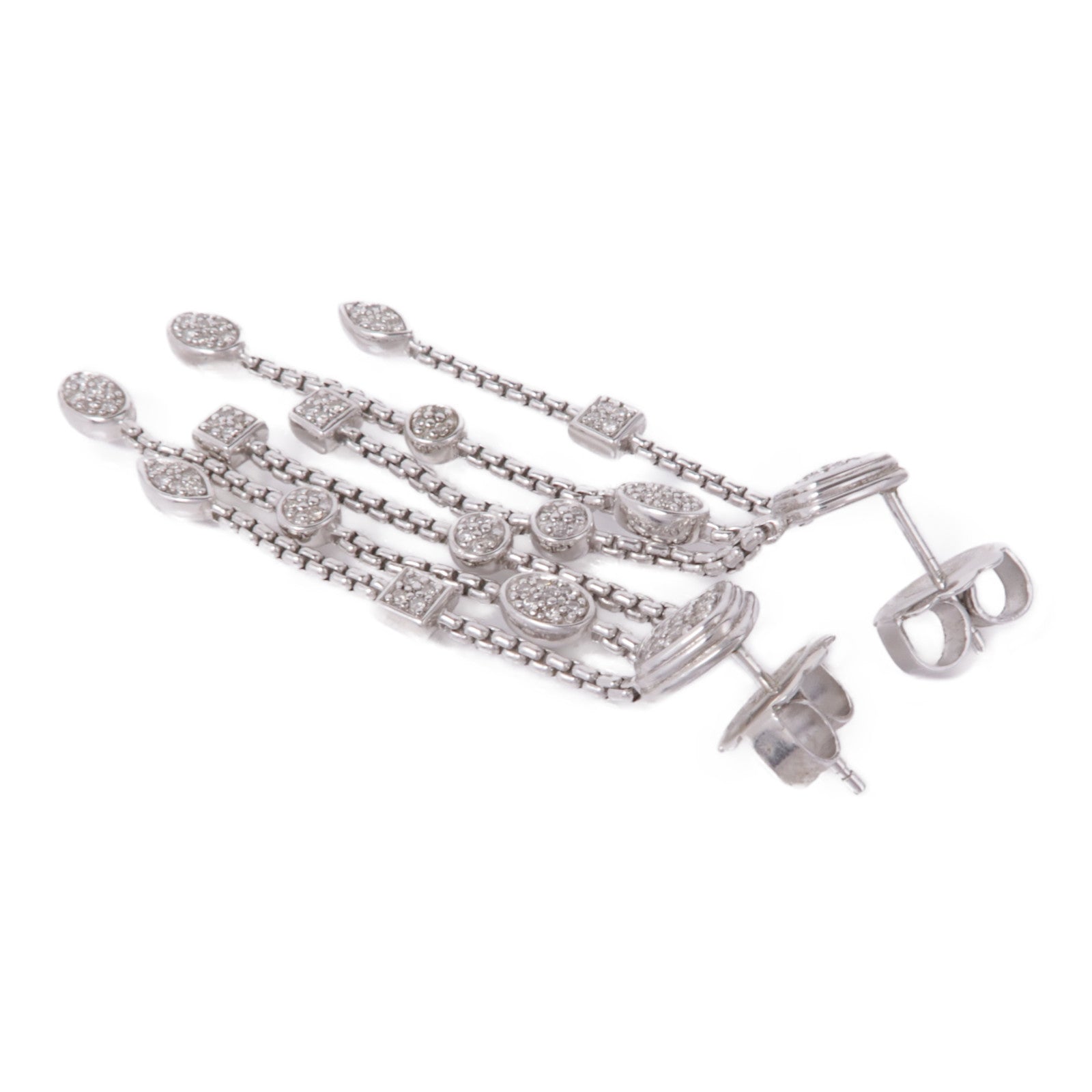 JEWELRY (PRICE DOWN) Diamond Earrings 925 Sterling Silver