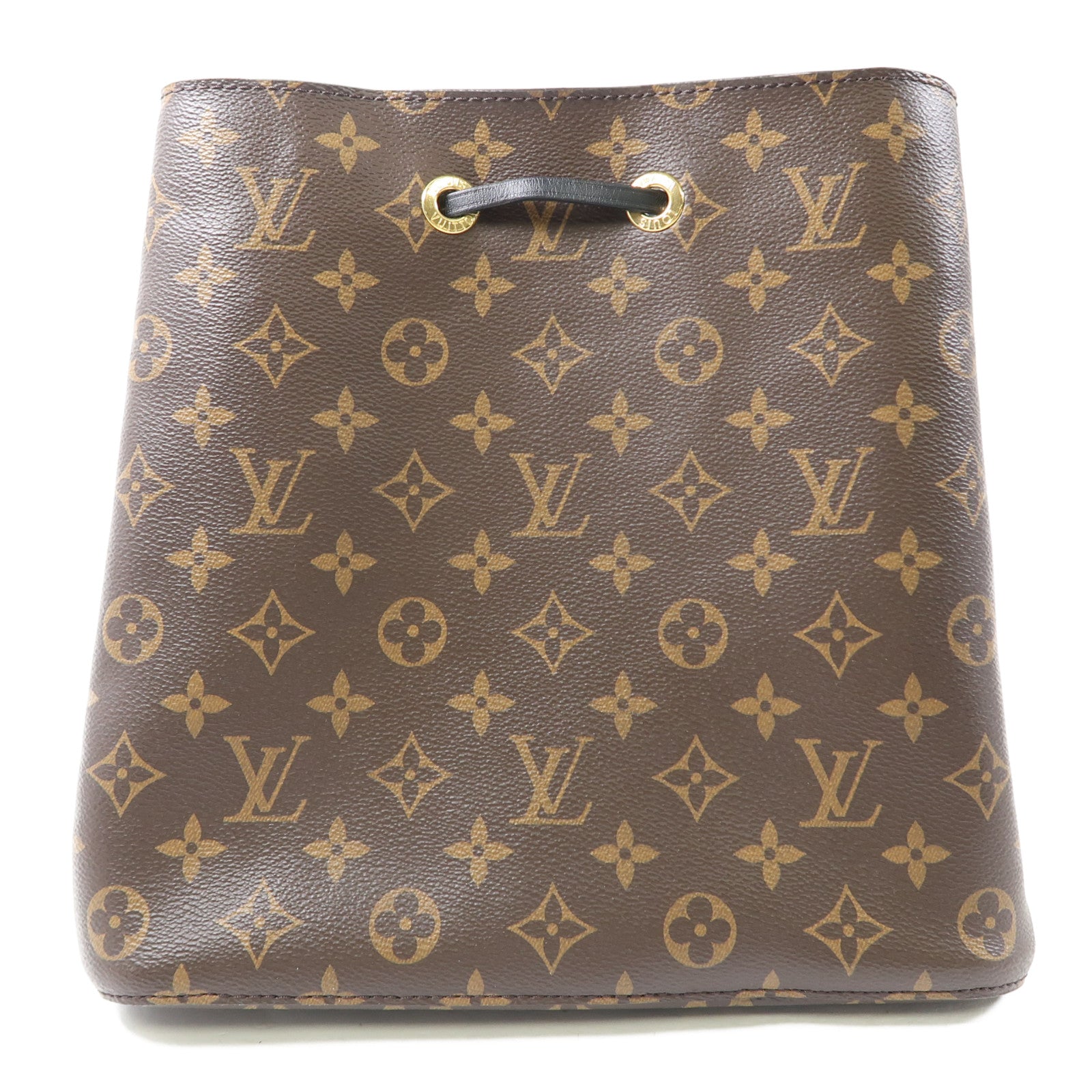 LOUIS VUITTON Monogram Neo Noe MM金扣肩背袋棕色