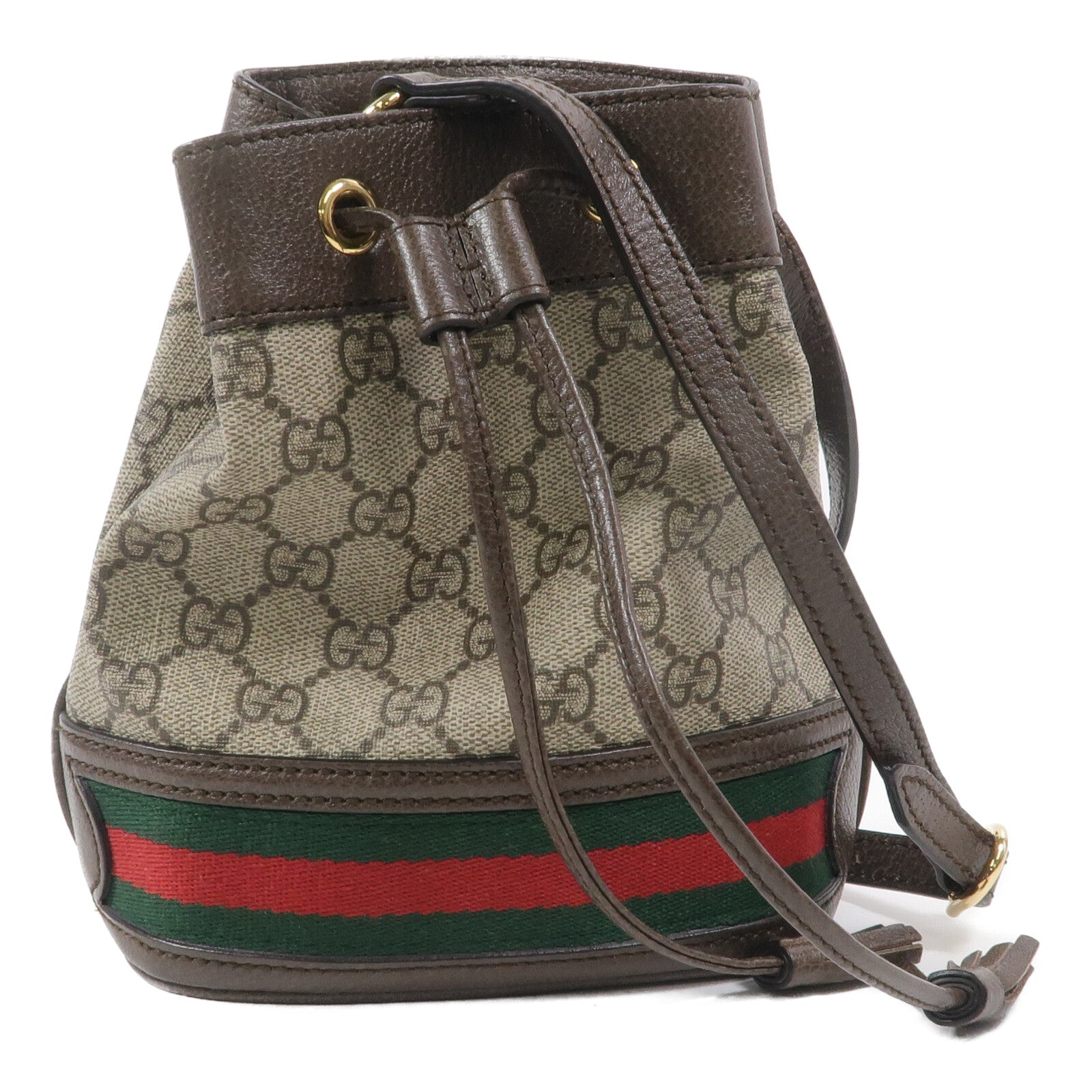 GUCCI 塗層帆布Ophidia Mini Bucket肩背袋