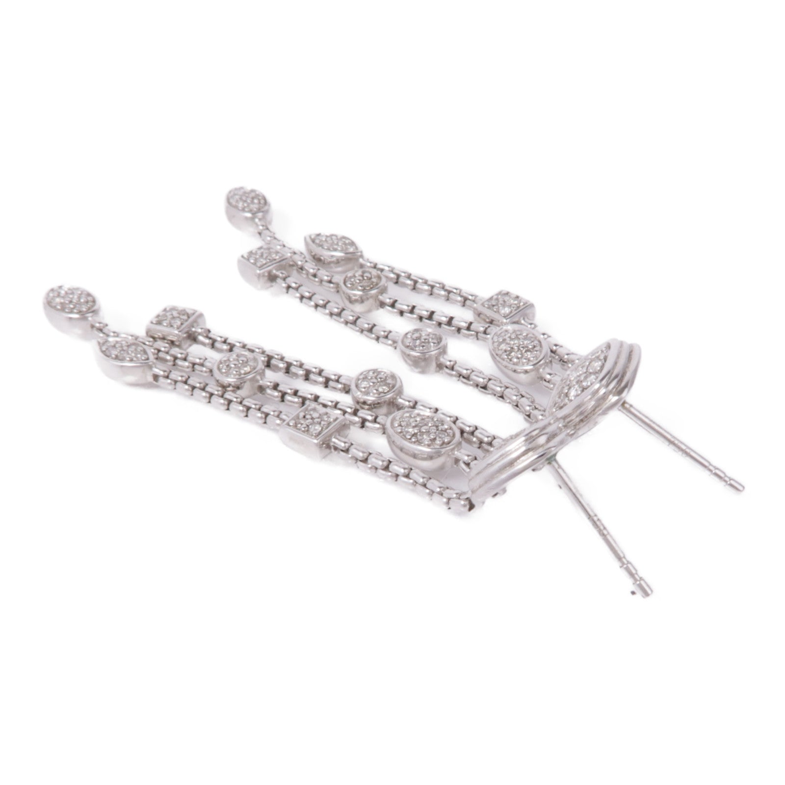 JEWELRY (PRICE DOWN) Diamond Earrings 925 Sterling Silver