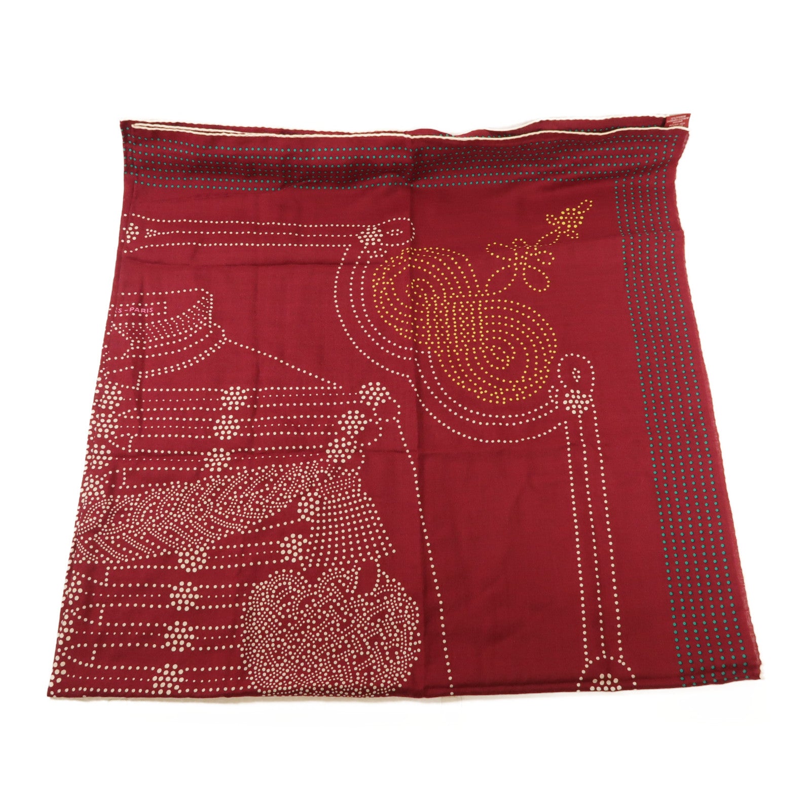 HERMES 羊毛/絲質Scarf圍巾