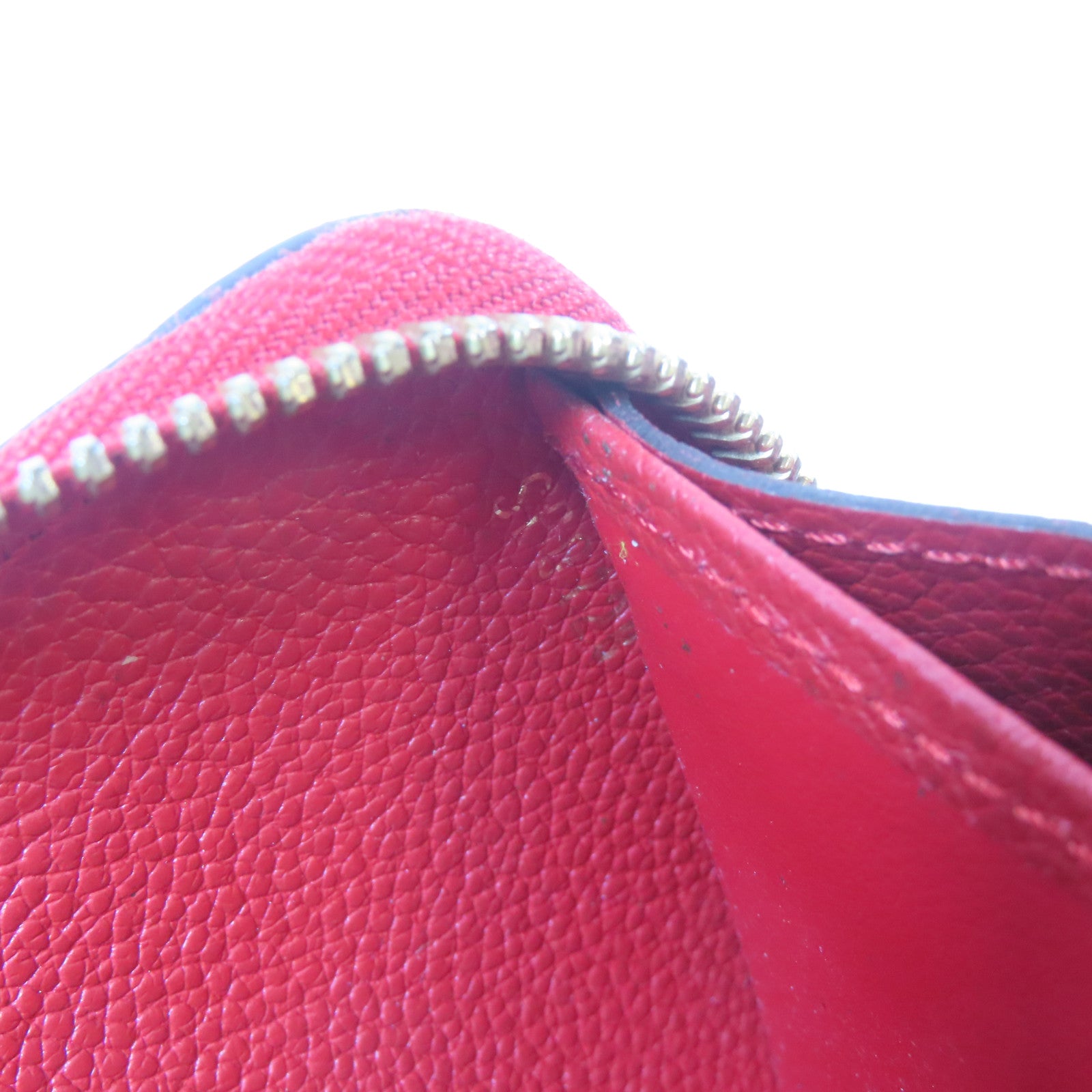 LOUIS VUITTON 【激減優惠】Monogram Empreinte Long Round Wallet金扣長錢包紅色