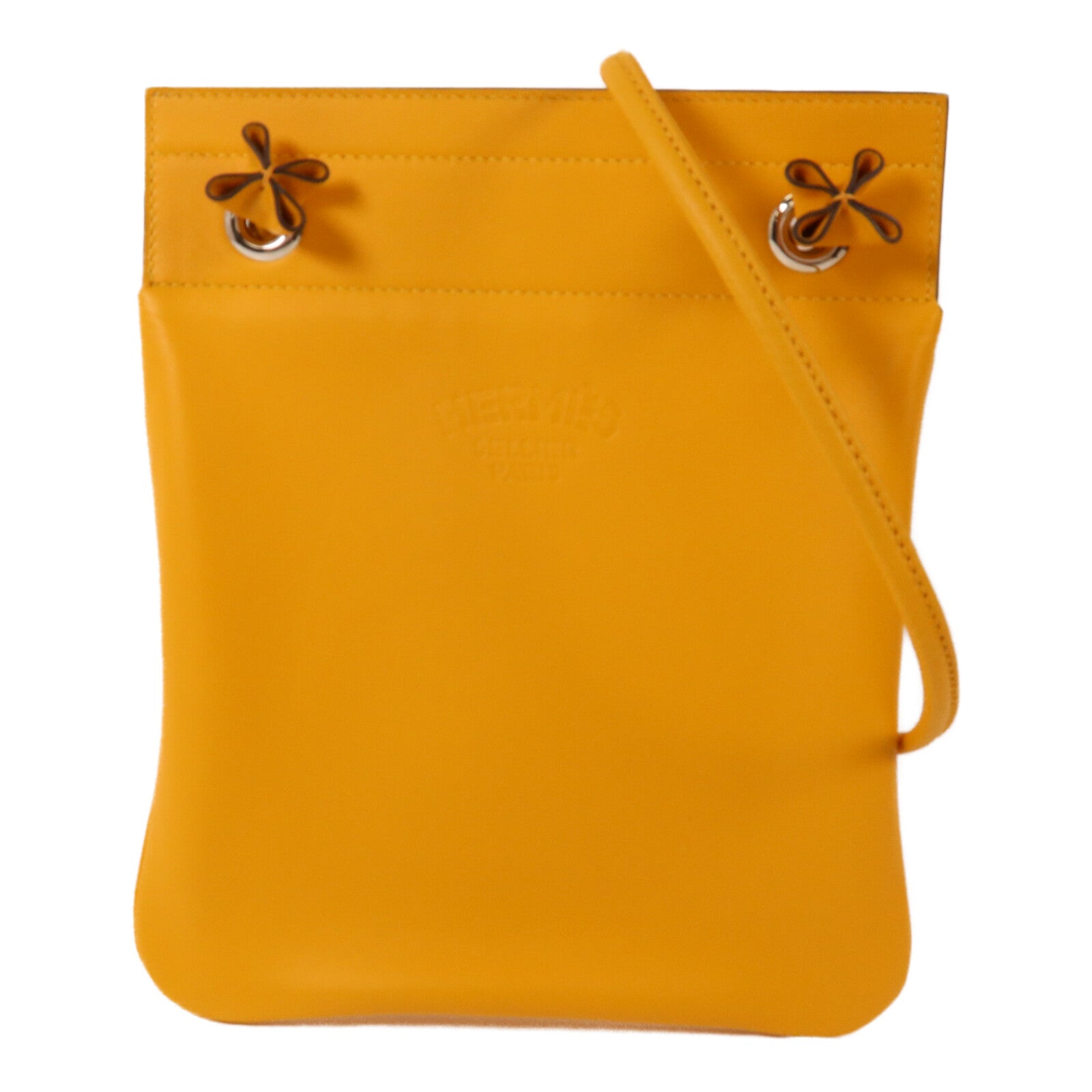 HERMES Swift皮革Aline Mini肩背袋Jaune d'Or