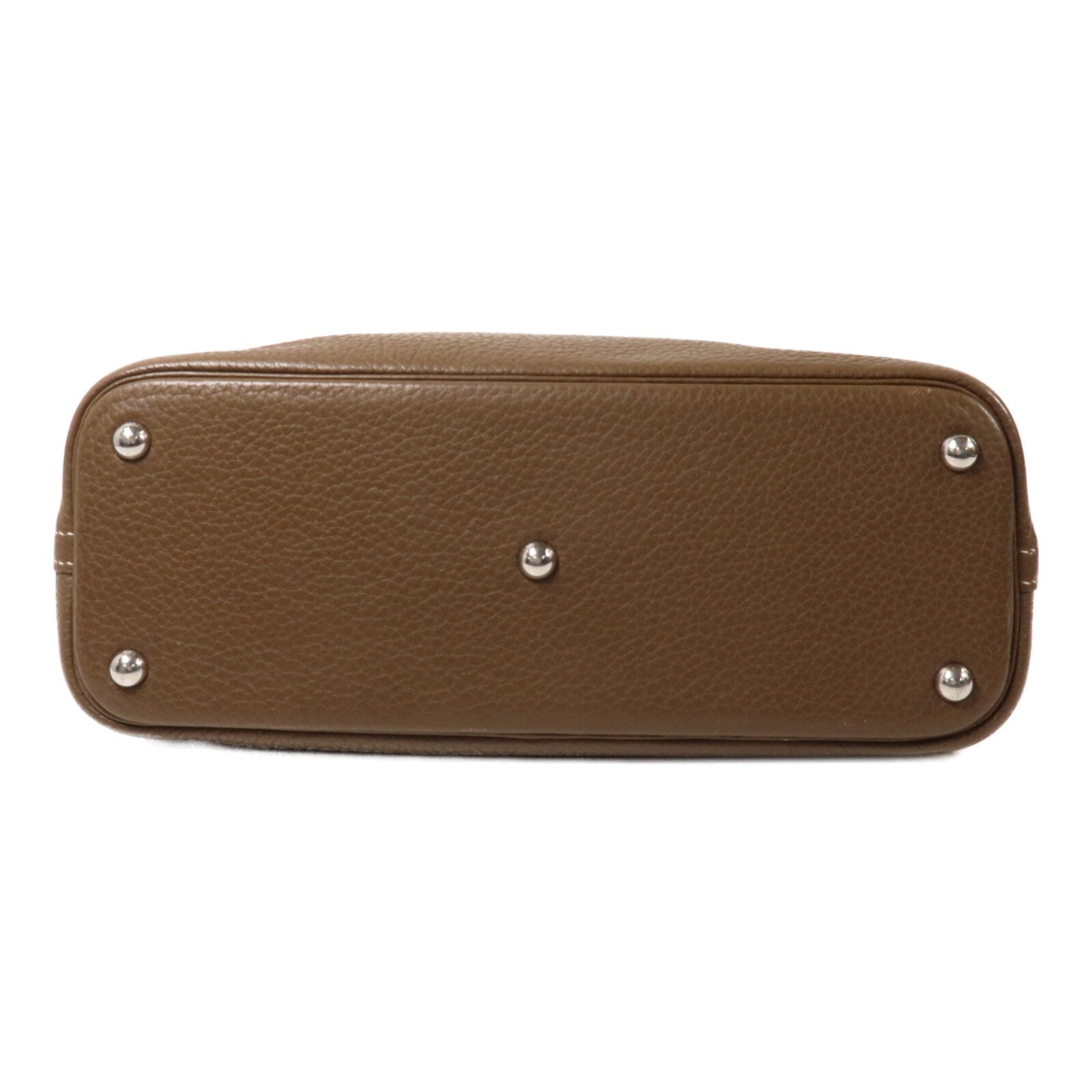HERMES Clemence皮革Bolide 31手挽袋Etoupe