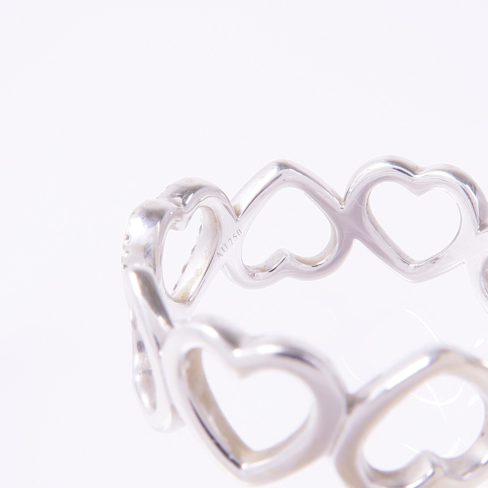 TIFFANY＆CO 18K白金Diamond Ring鑽石戒指US#6