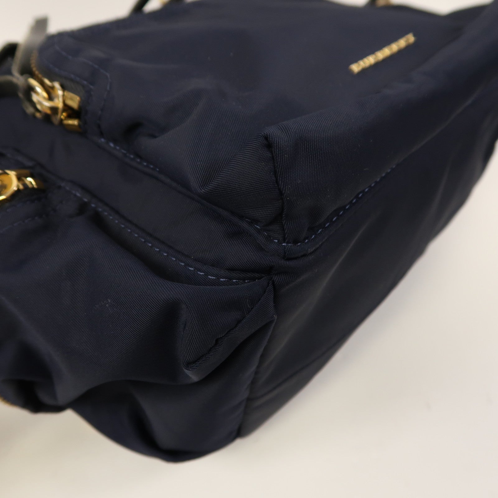 BURBERRY 尼龍Backpack金扣背包深藍色