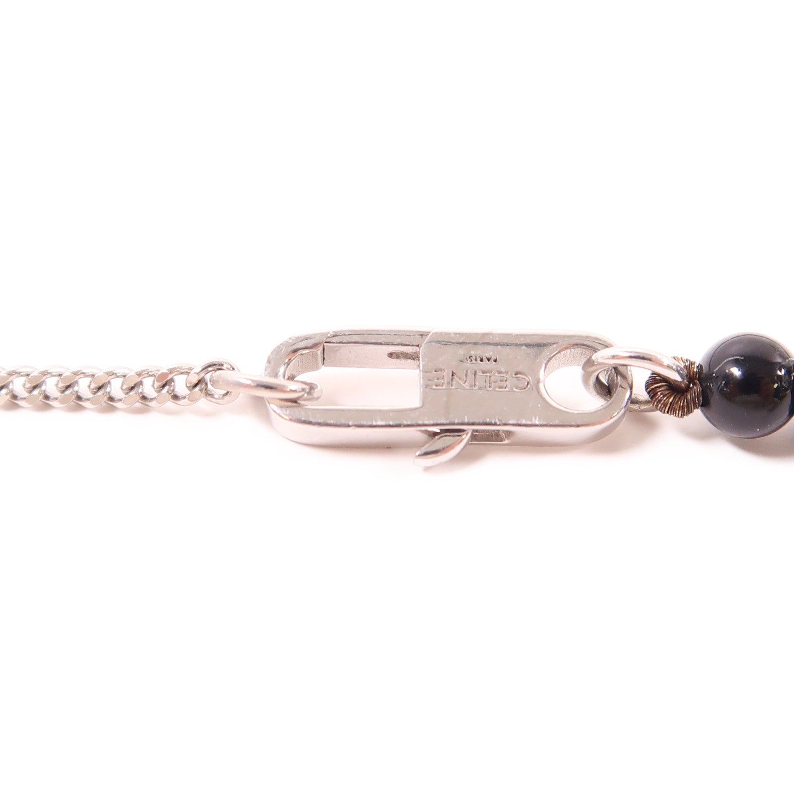 CELINE Onyx/Brass Necklace項鍊