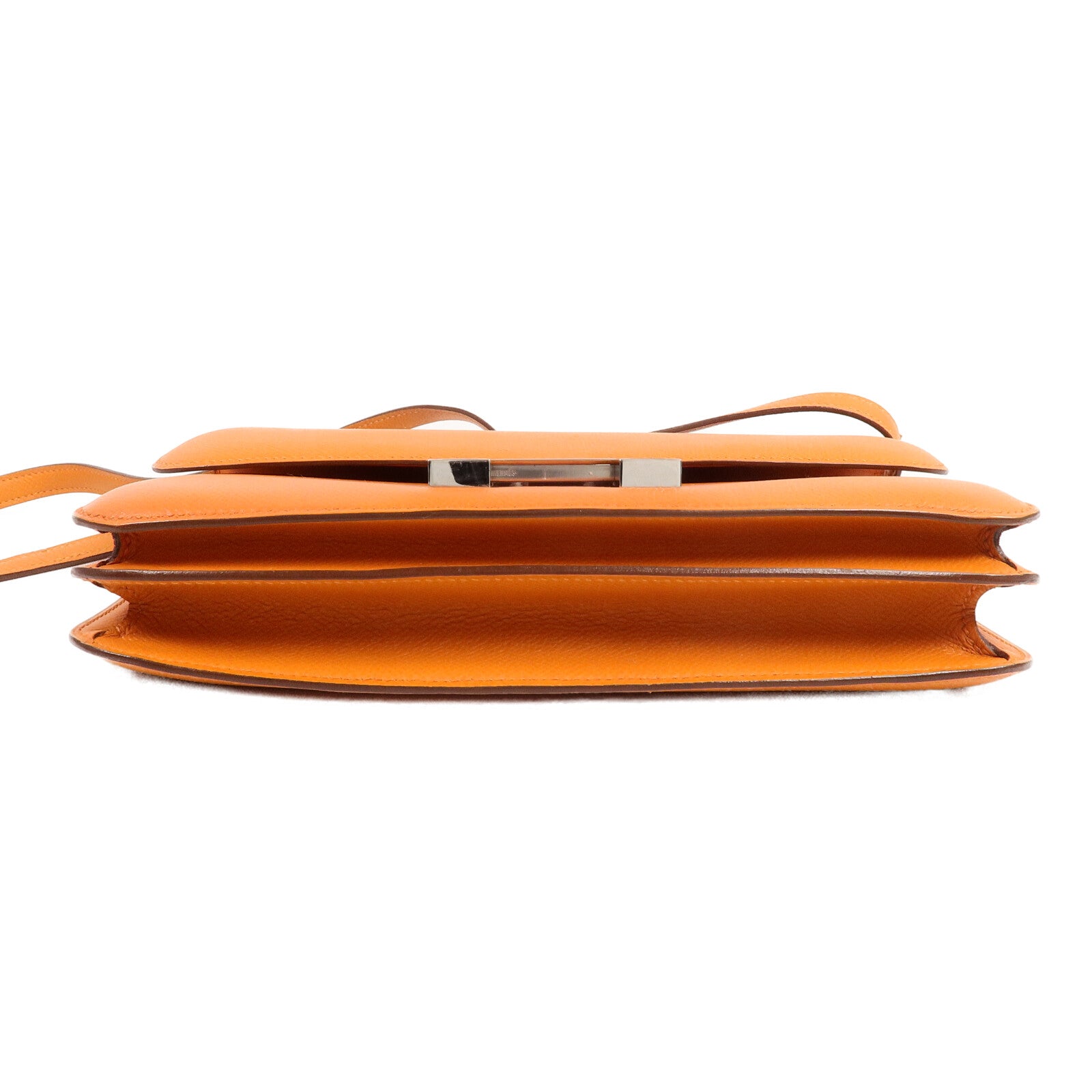 HERMES Epsom皮革Constance Elan肩背袋Orange