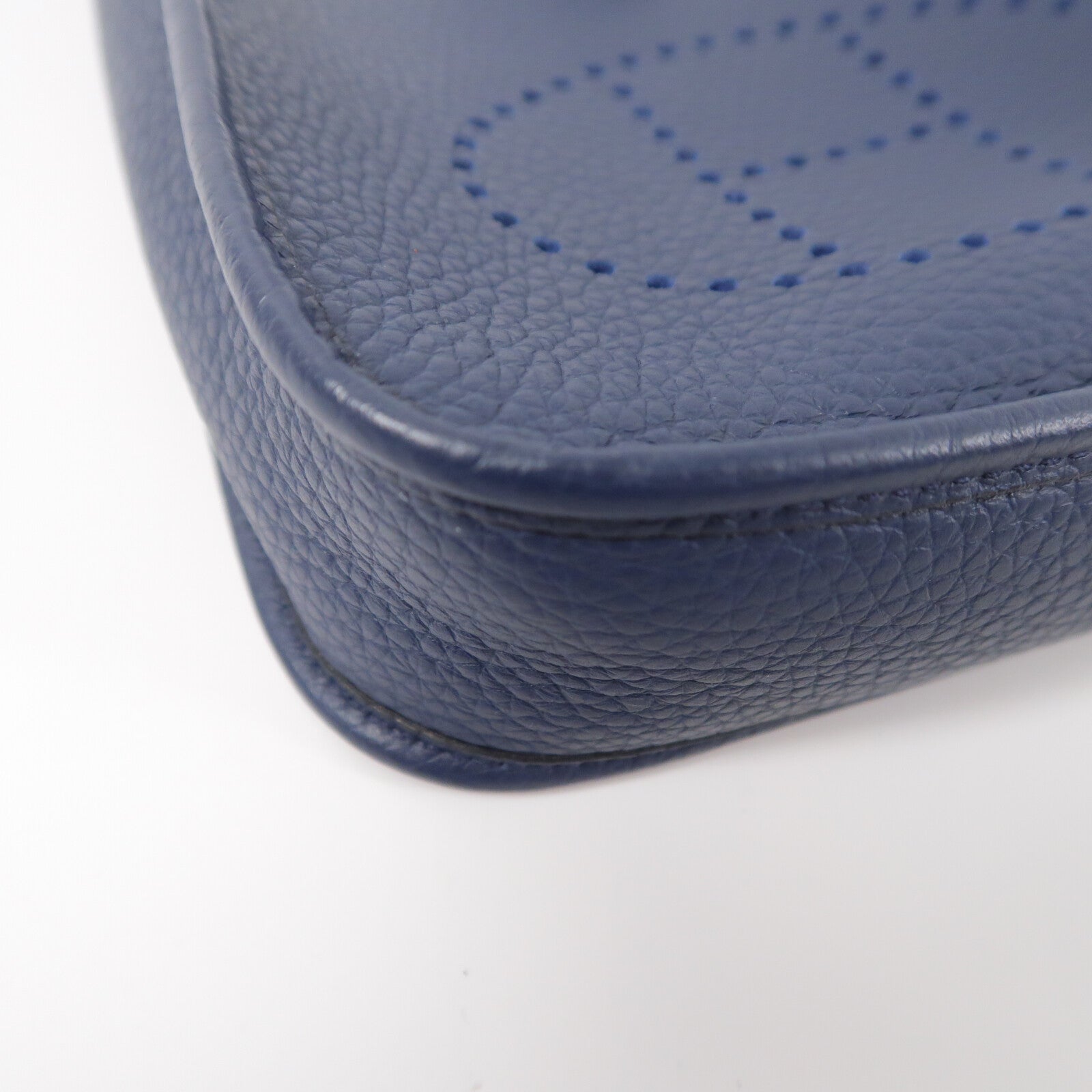HERMES Clemence皮革Evelyne TPM肩背袋Bleu De Prusse