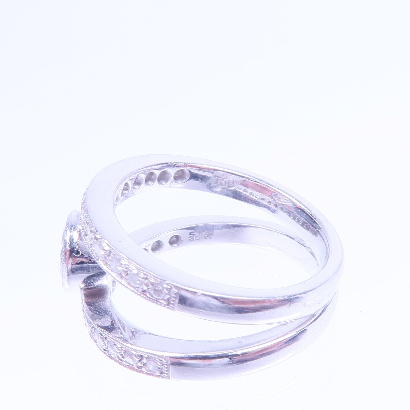 JEWELRY 【激減優惠】18K白金Diamond Ring鑽石戒指US#4.75