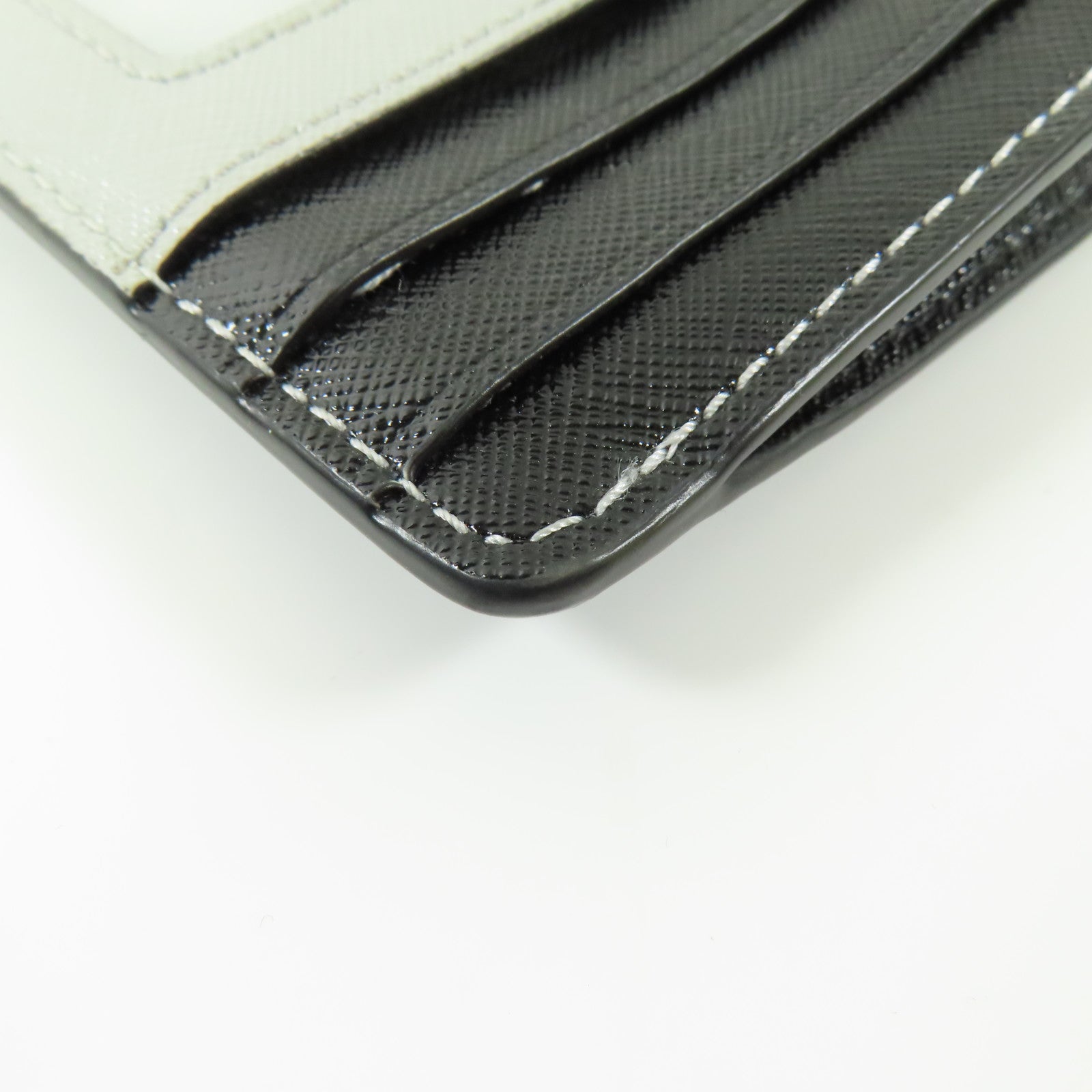 MARC JACOBS 皮革Card Case金扣卡片套藍色/灰色/黑色