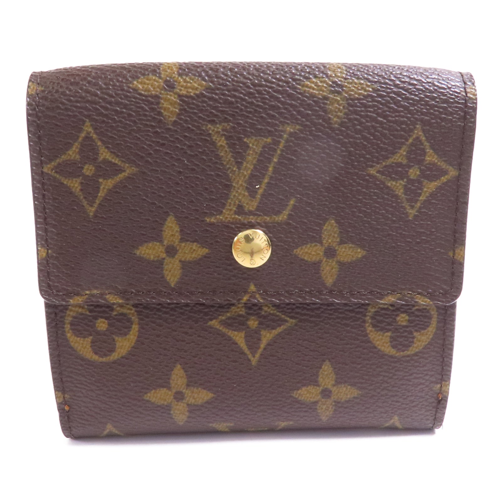 LOUIS VUITTON Monogram Portefeuille Elise Wallet金扣錢包