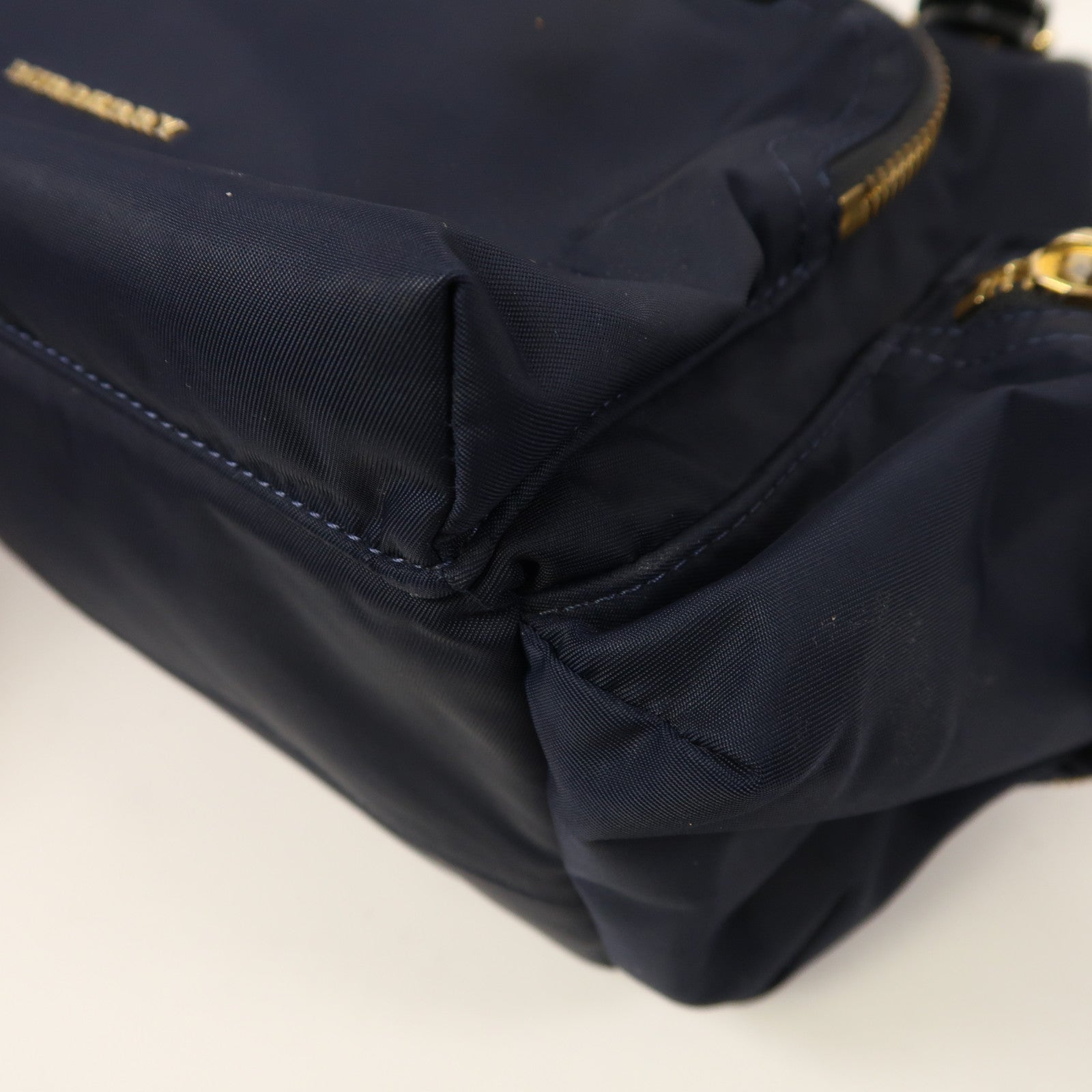 BURBERRY 尼龍Backpack金扣背包深藍色
