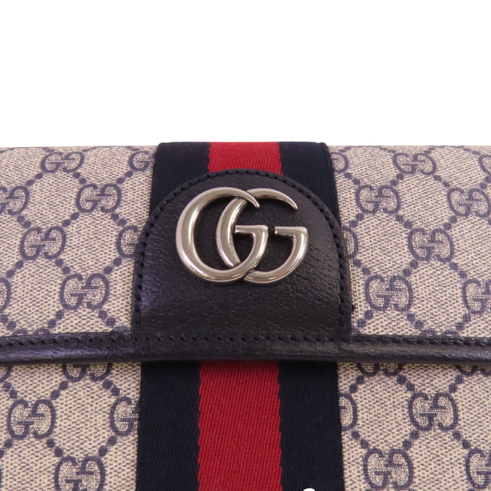 GUCCI 塗層帆布Ophidia GG Supreme銀扣腰包