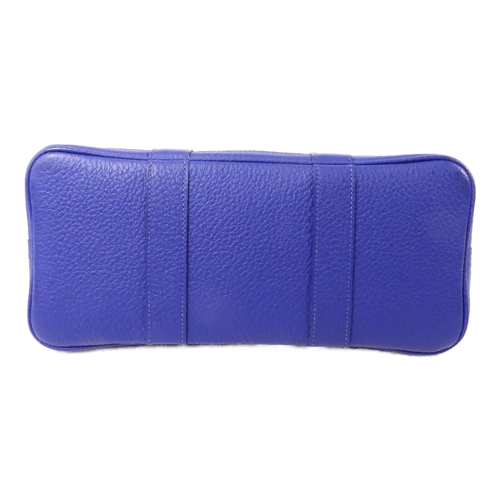 HERMES Neonda皮革Garden Party TPM手挽袋Bleu Electrique