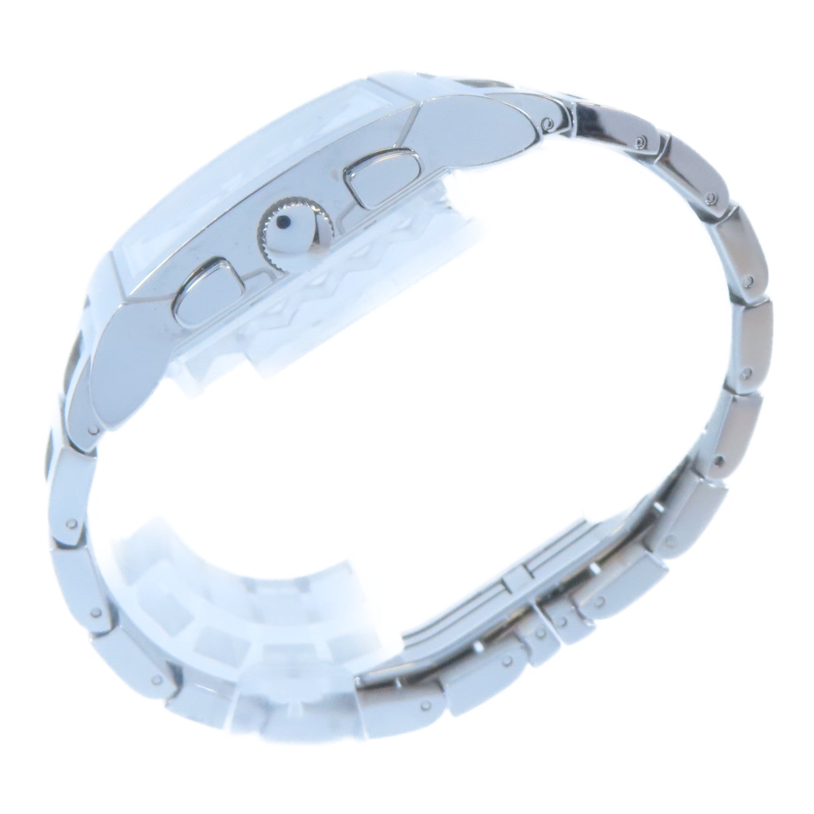 BVLGARI Rettangolo不鏽鋼手錶石英機芯白色