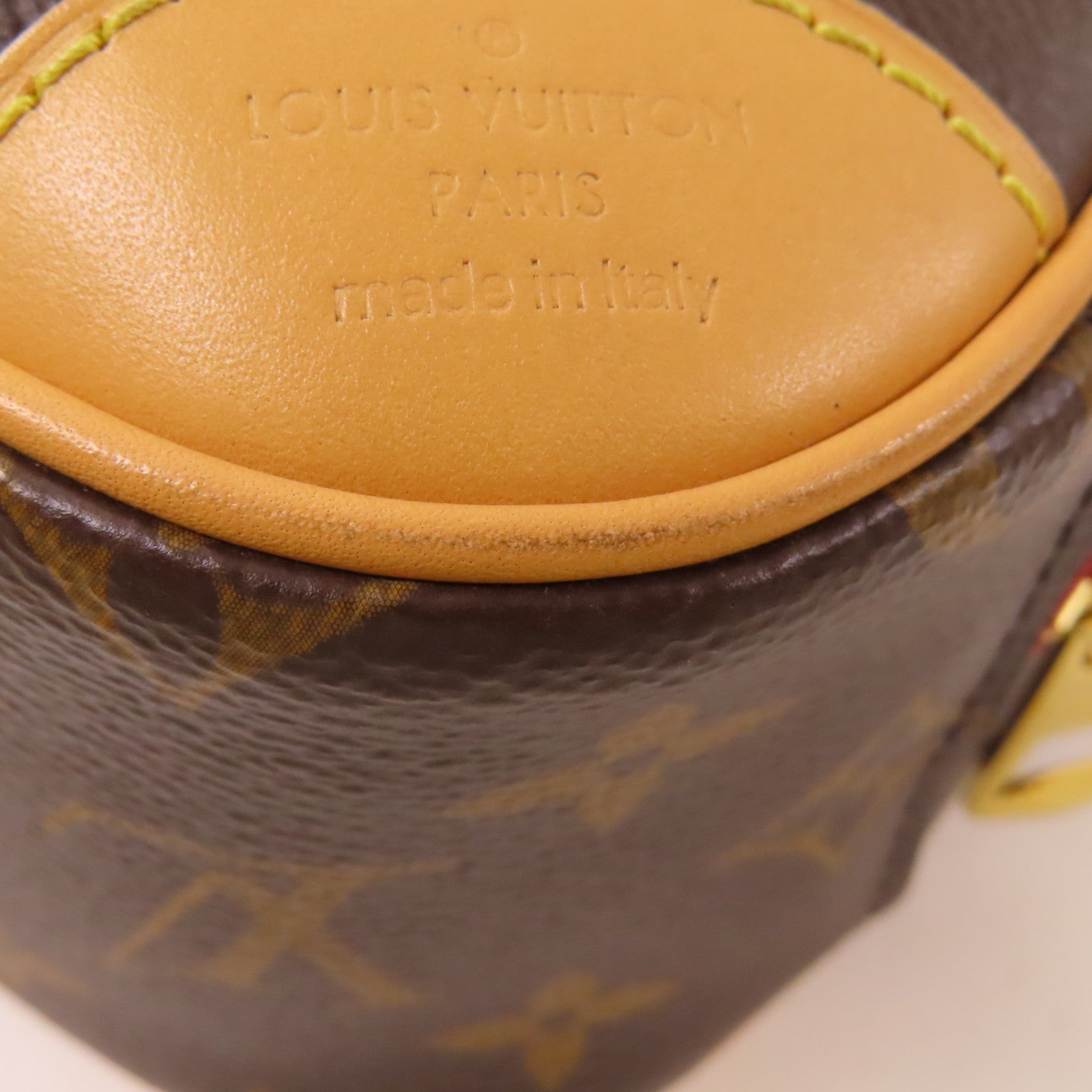 LOUIS VUITTON Monogram Deauville Mini金扣肩背袋棕色