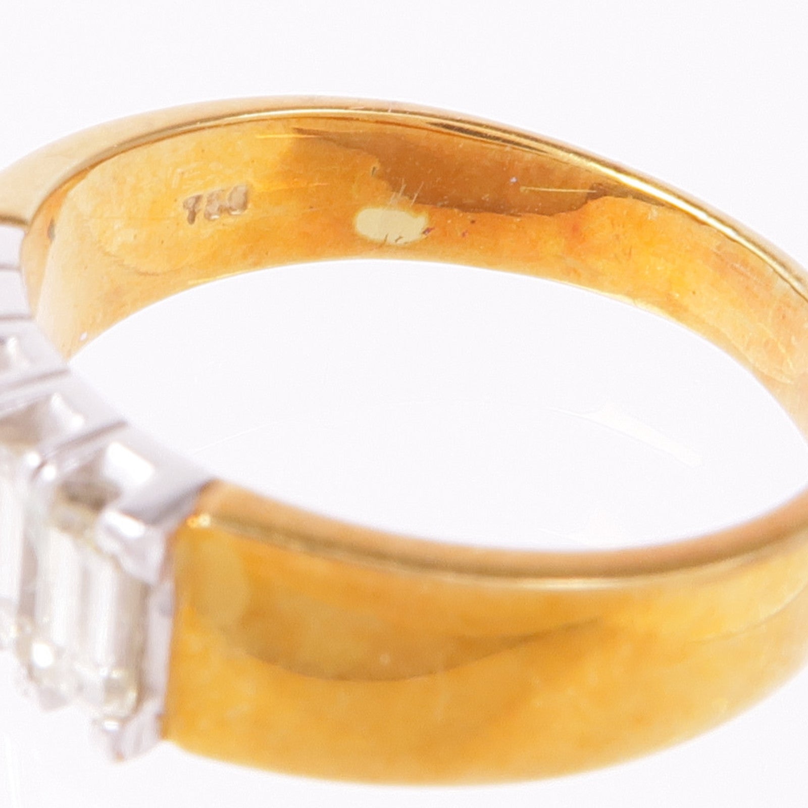 JEWELRY 18K白金/黃金Diamond Ring鑽石戒指US#6