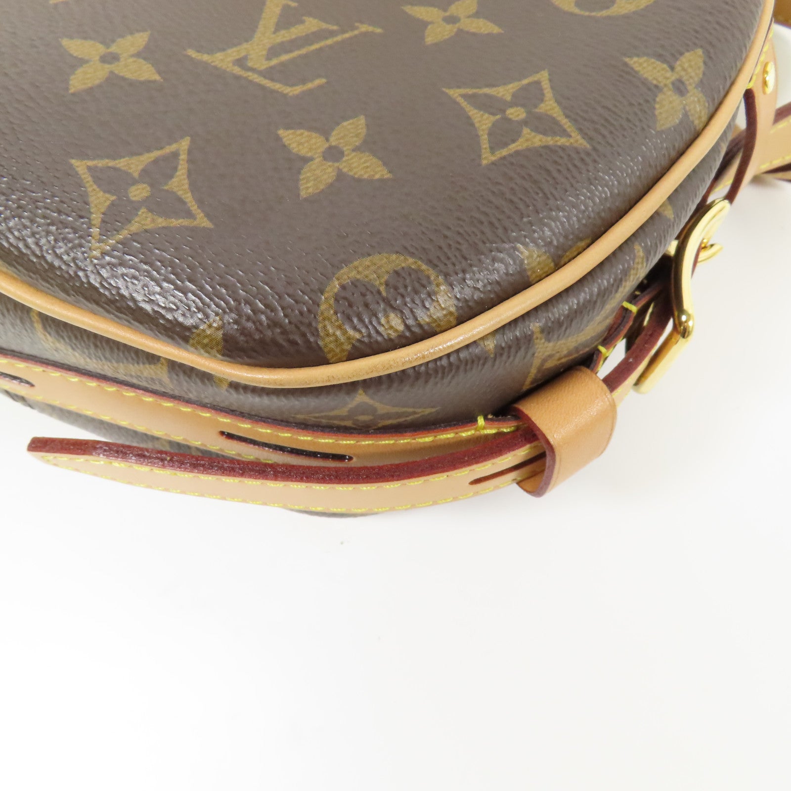LOUIS VUITTON Monogram Chapeau Souple MM金扣肩背袋棕色