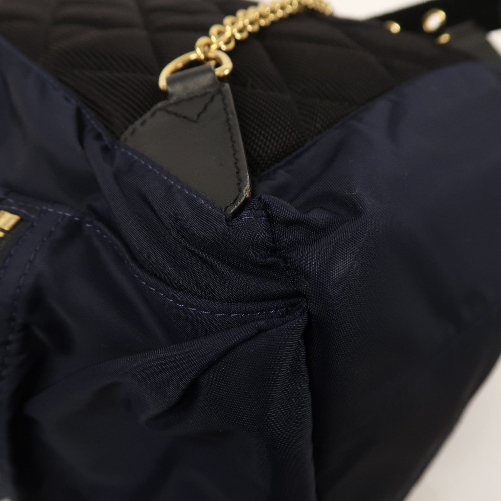 BURBERRY 尼龍Backpack金扣背包深藍色