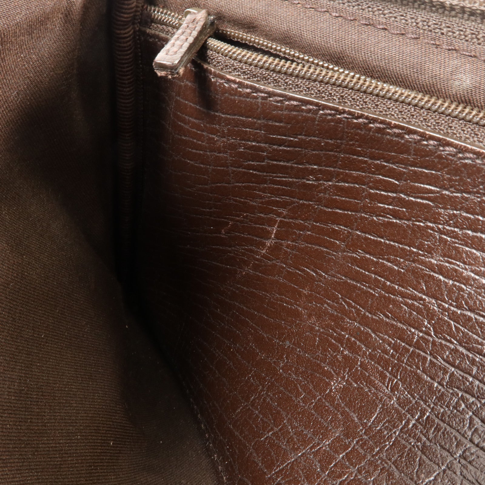 GUCCI 塗層帆布Long Zip Pouch小袋