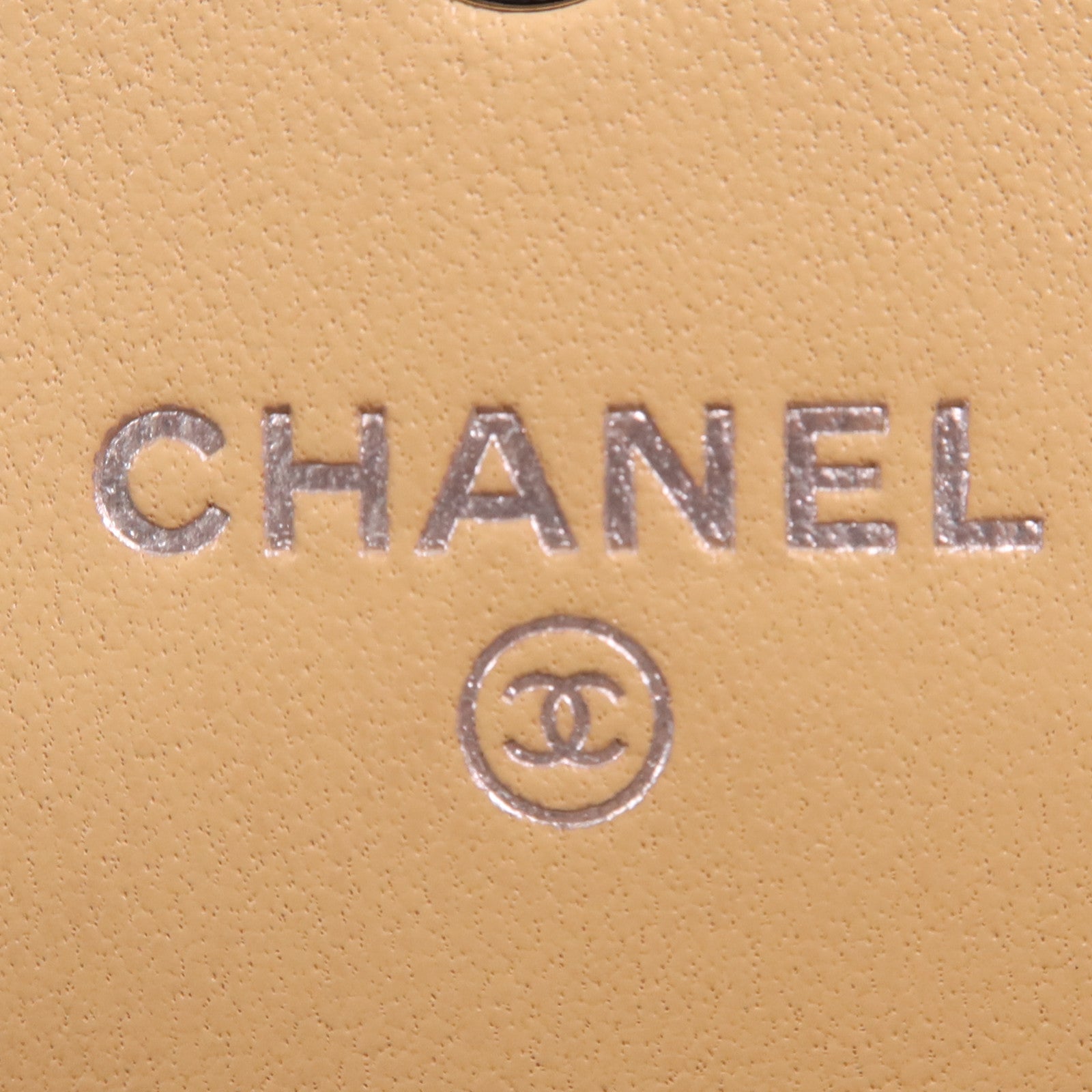 CHANEL 【激減優惠】羊皮皮革Card Case銀扣卡片套