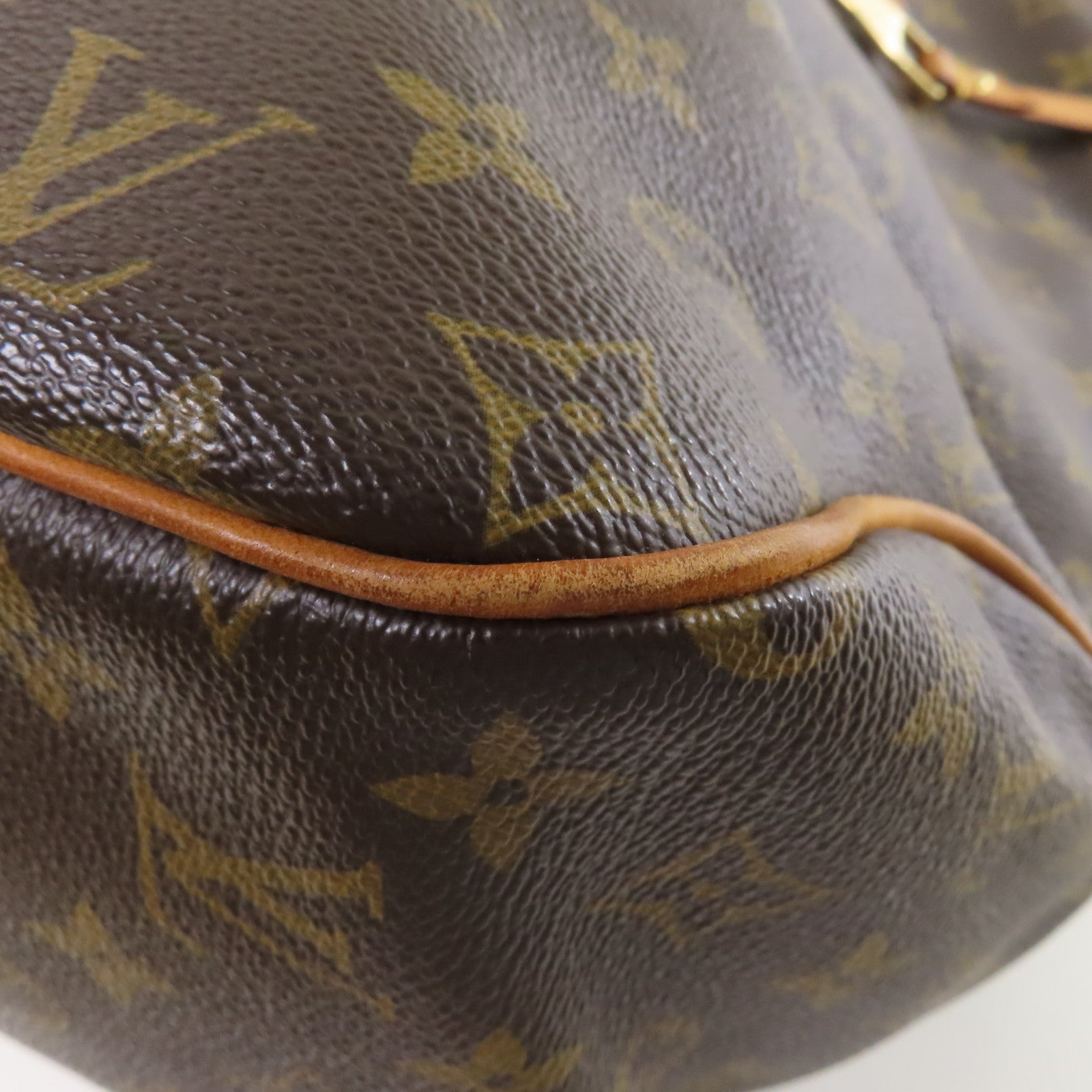 LOUIS VUITTON Monogram Delightful GM Tote Shoulder Bag金扣肩背袋啡色