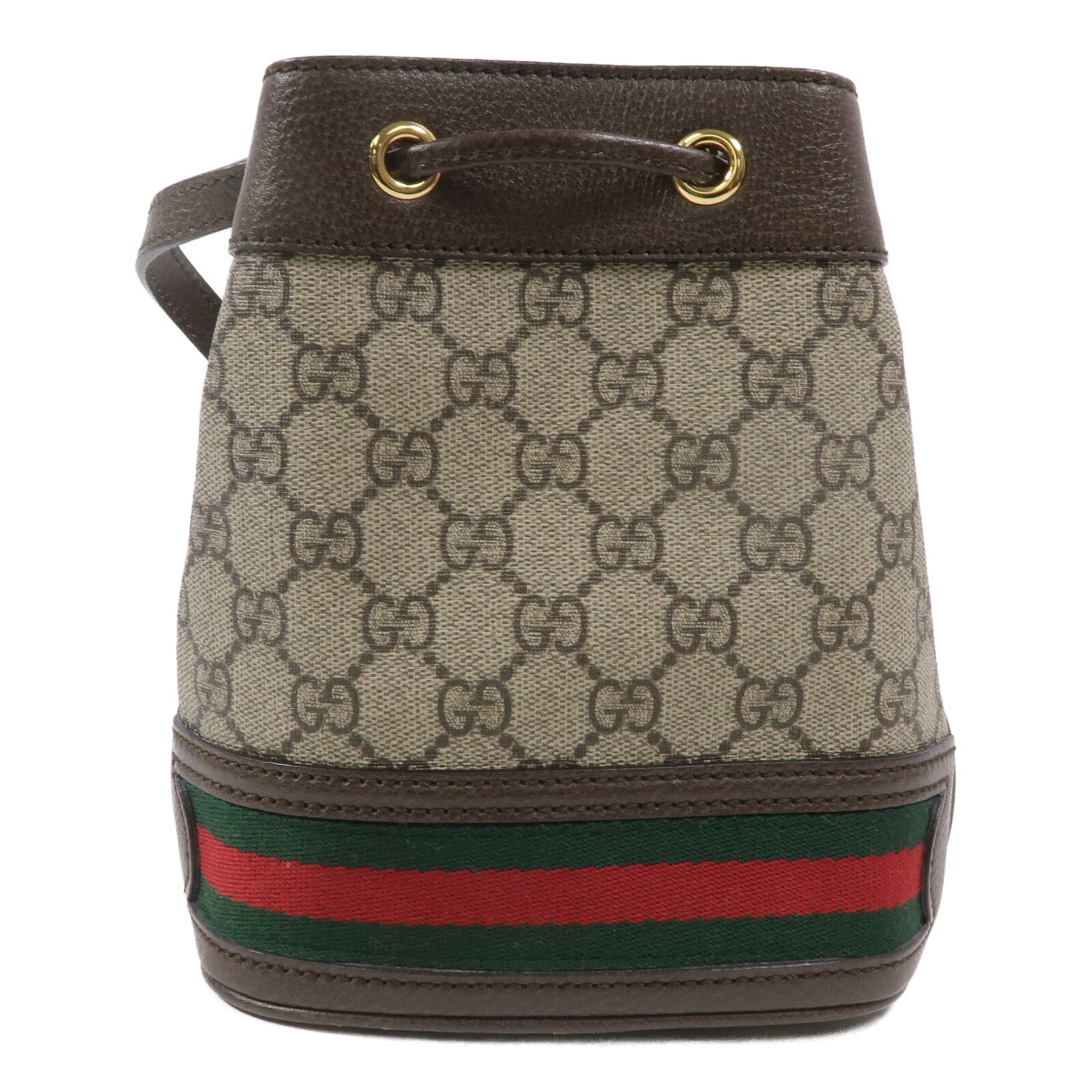 GUCCI 塗層帆布Ophidia Mini Bucket肩背袋